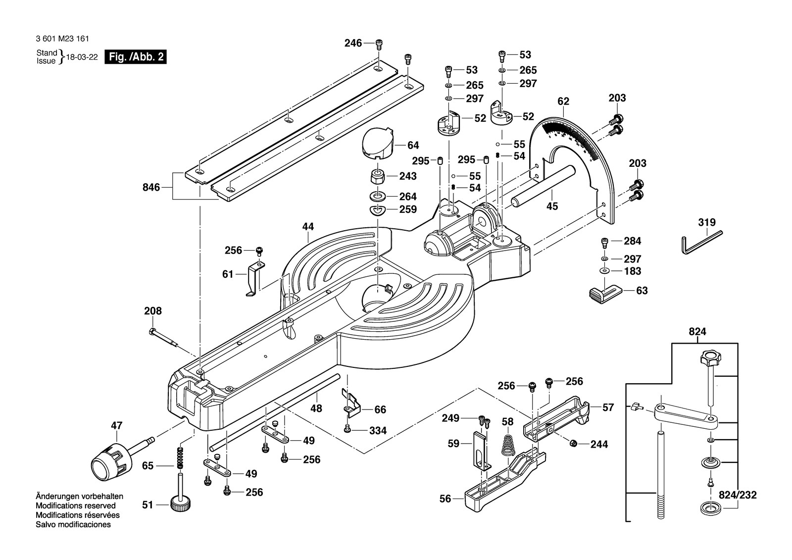 Bosch GCM 12 SDE parts diagram, sheet 2