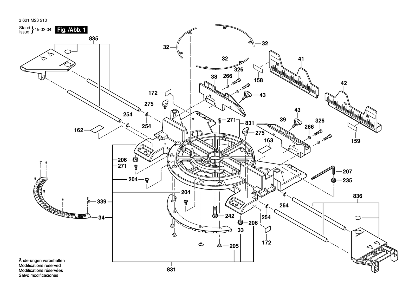 Bosch CM 12 SD parts diagram, sheet 1
