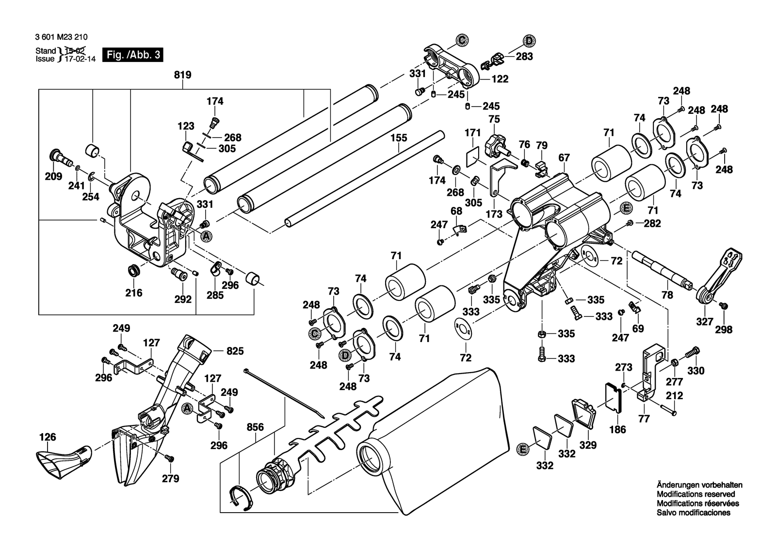 Bosch CM 12 SD parts diagram, sheet 3