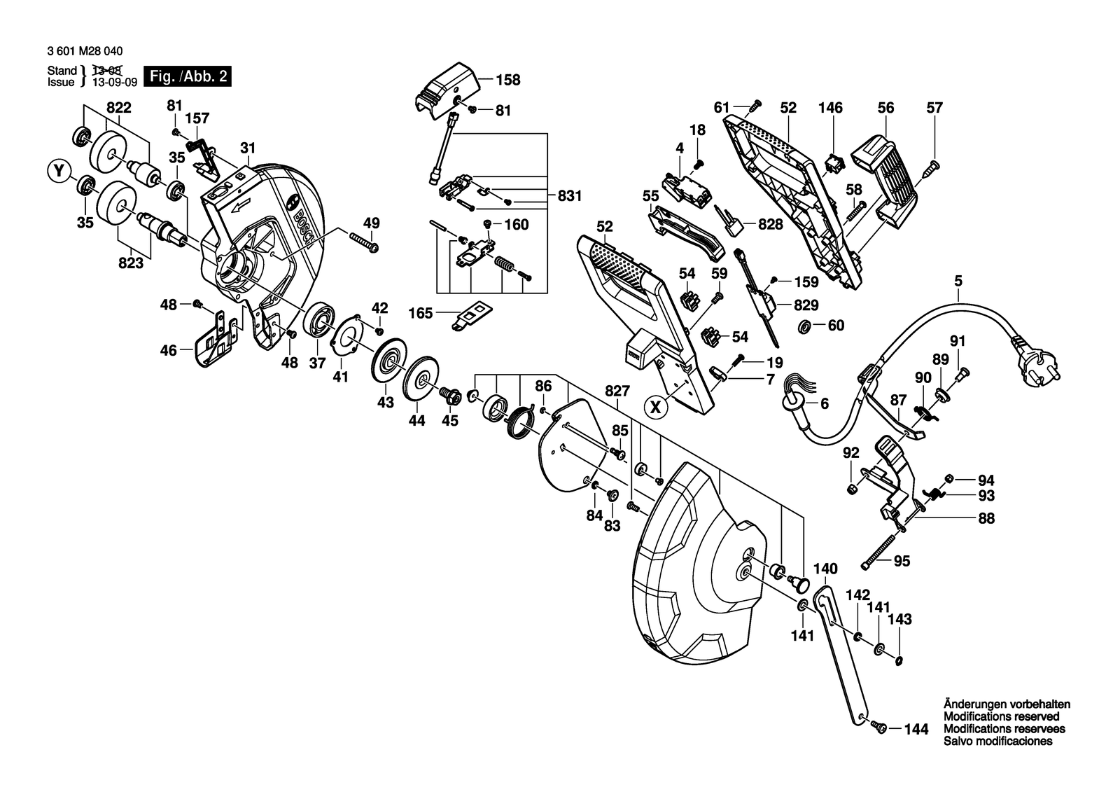 Bosch GCD 12 JL parts diagram, sheet 2