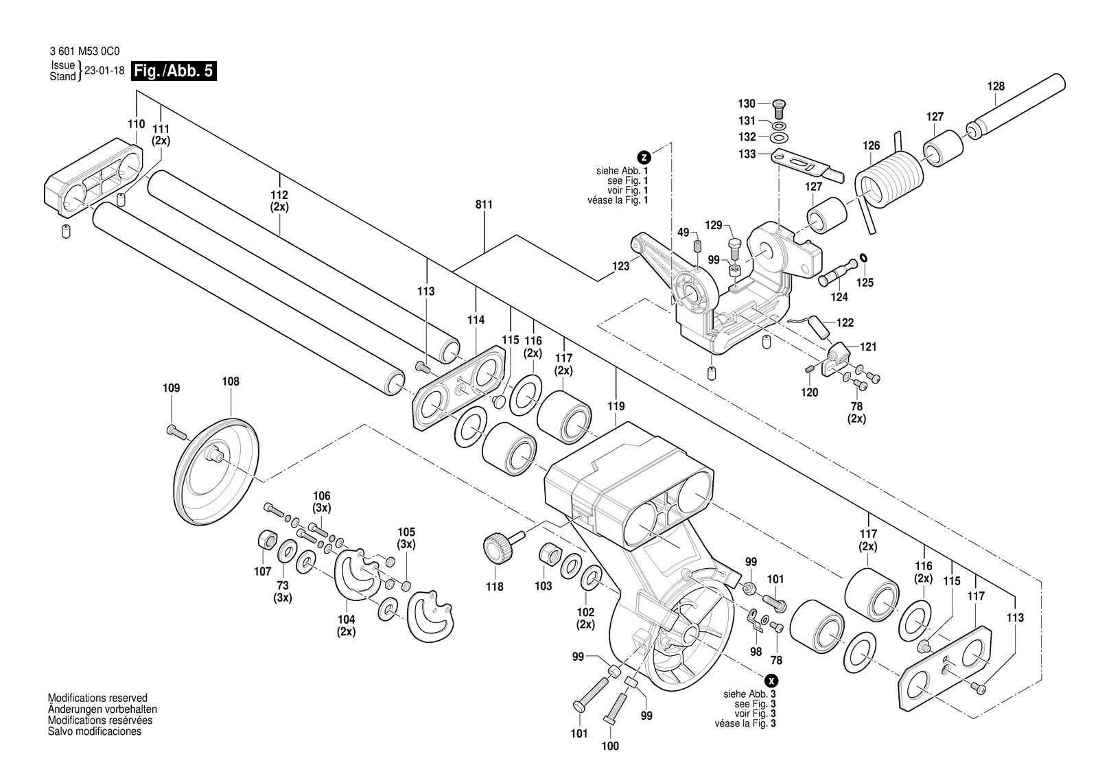 Bosch GCM 254 D parts diagram, sheet 5