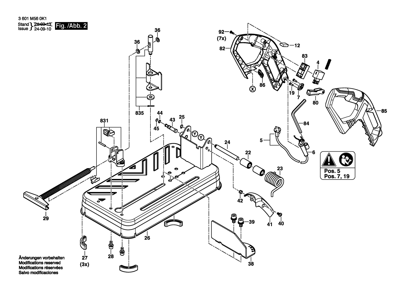 Bosch GCO 230 parts diagram, sheet 2
