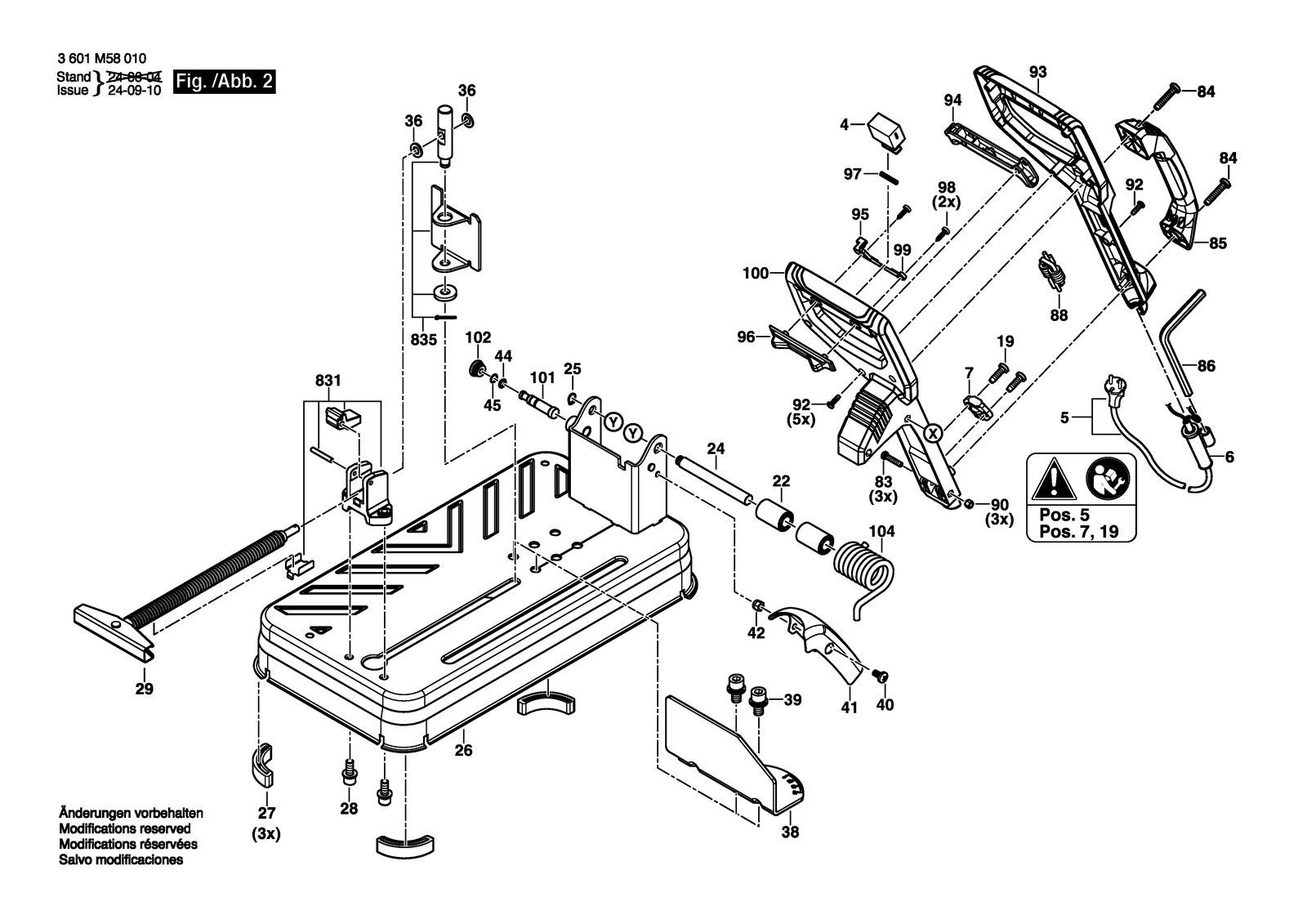 Bosch GCO15-14 parts diagram, sheet 2