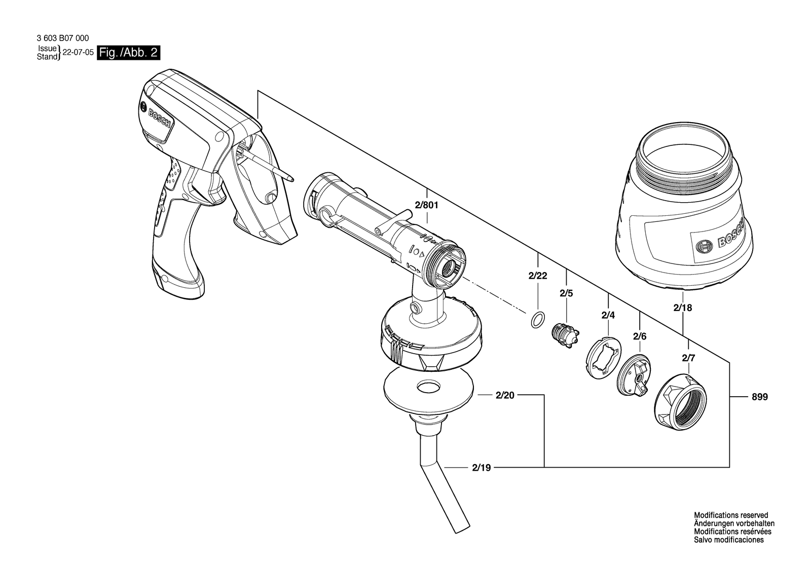 Bosch PFS 1000 parts diagram, sheet 2