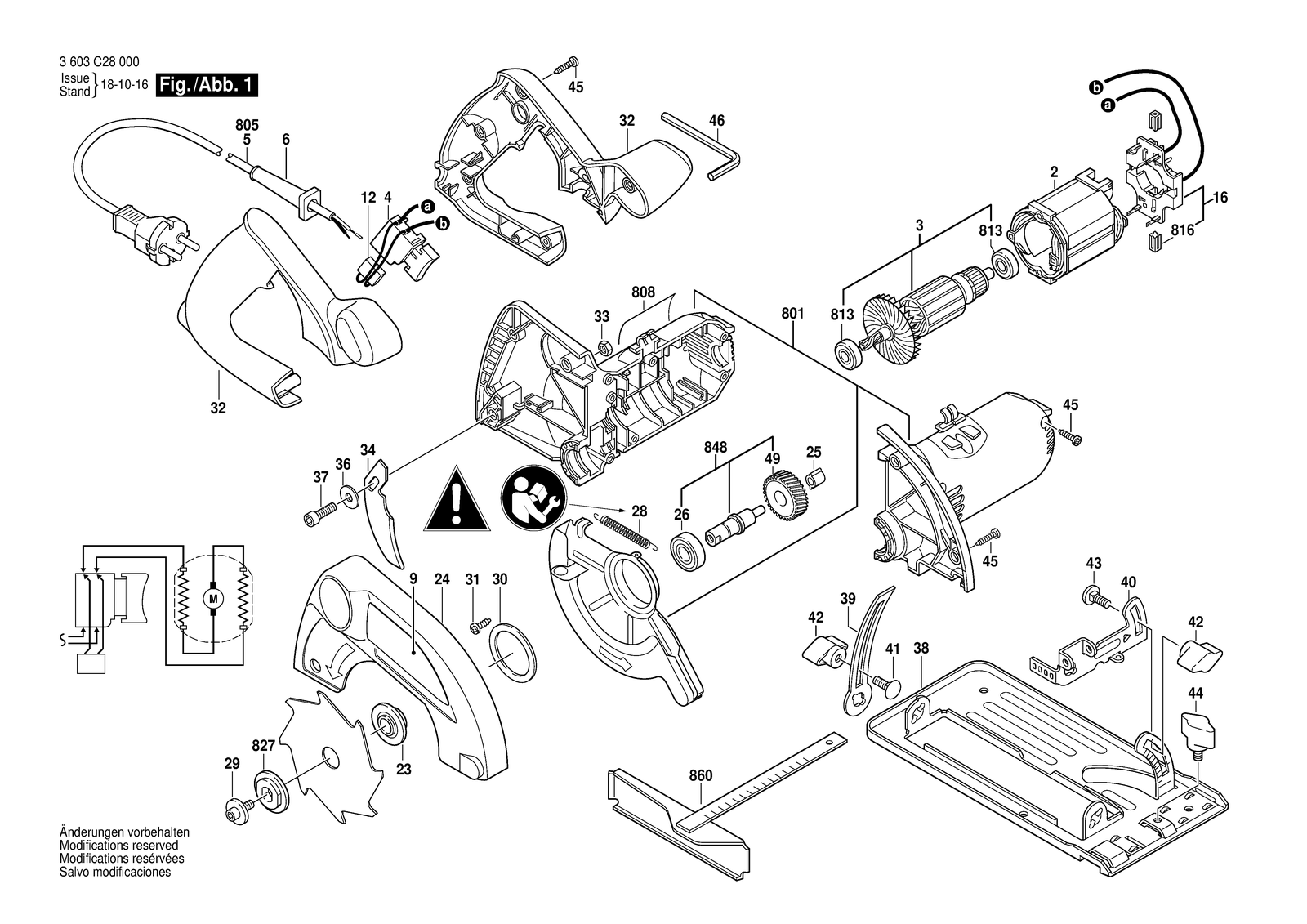 Bosch MHS 6040 parts diagram, sheet 1