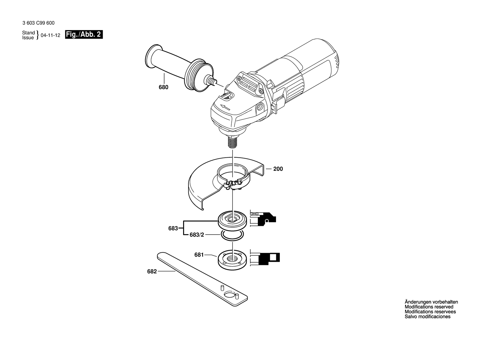 Bosch PWS 7-115 parts diagram, sheet 2