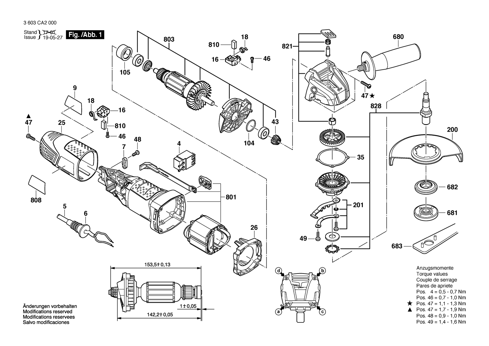 Bosch PWS 700-115 parts diagram, sheet 1
