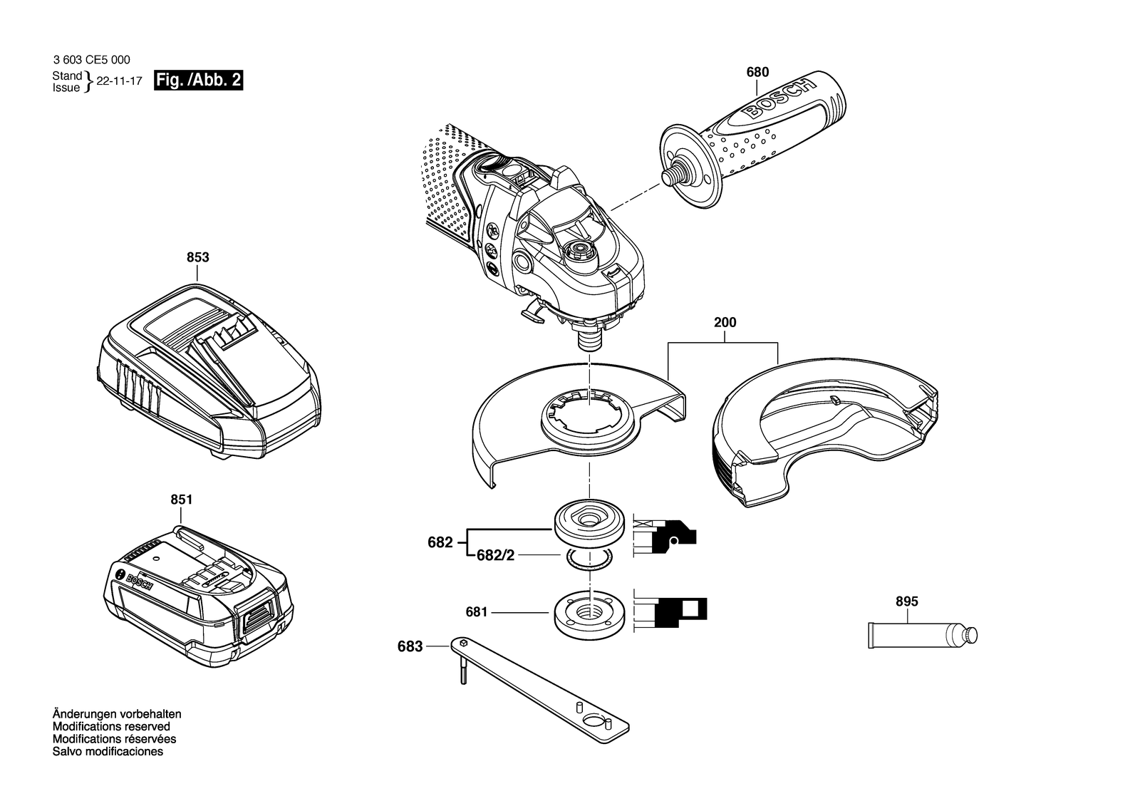 Bosch UniversalGrind 18V-75 parts diagram, sheet 2
