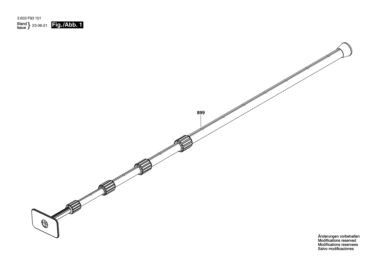 Bosch TP 320 parts diagram, sheet 1