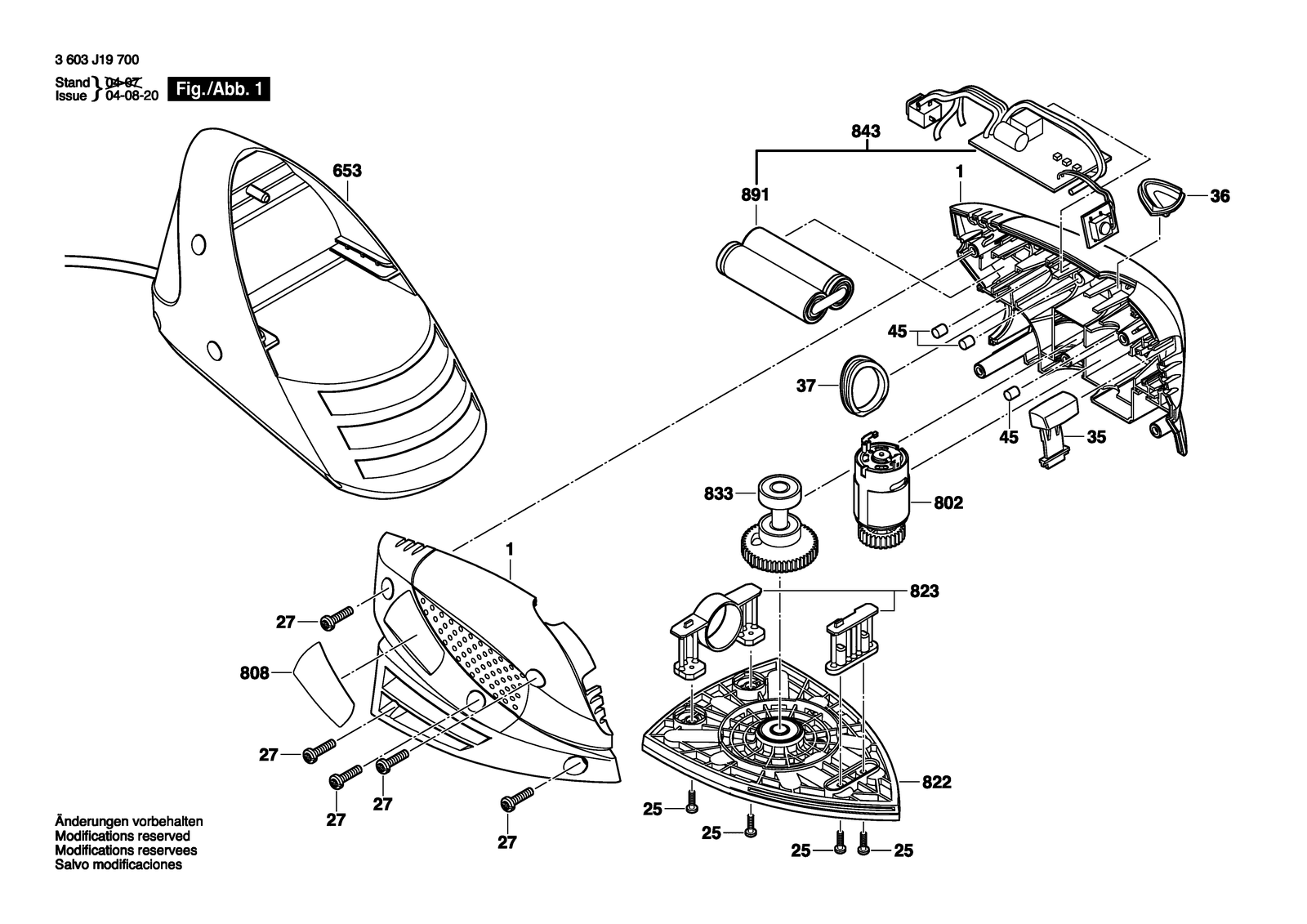Bosch PRIO parts diagram, sheet 1