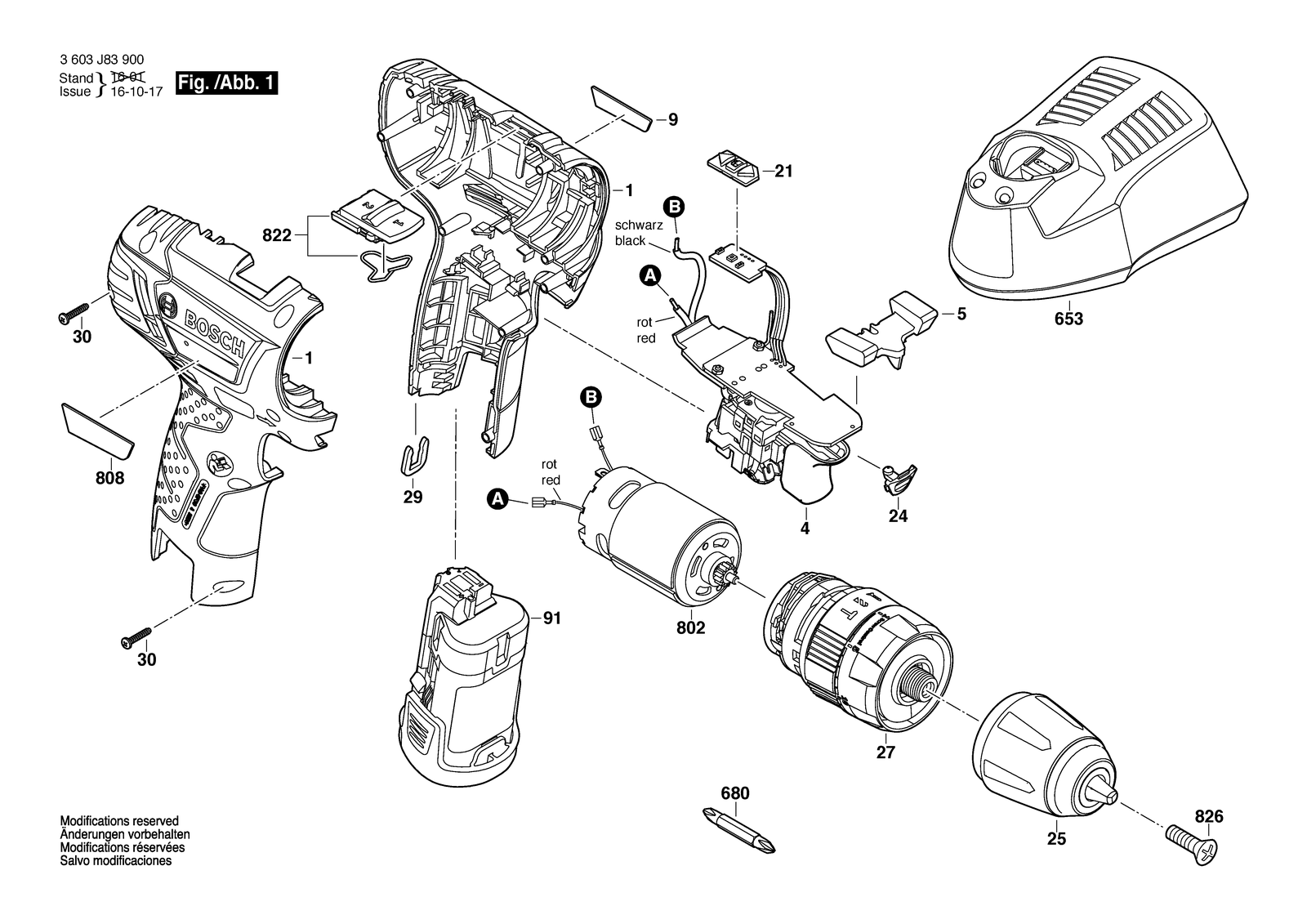 Bosch EasyImpact 12 parts diagram, sheet 1