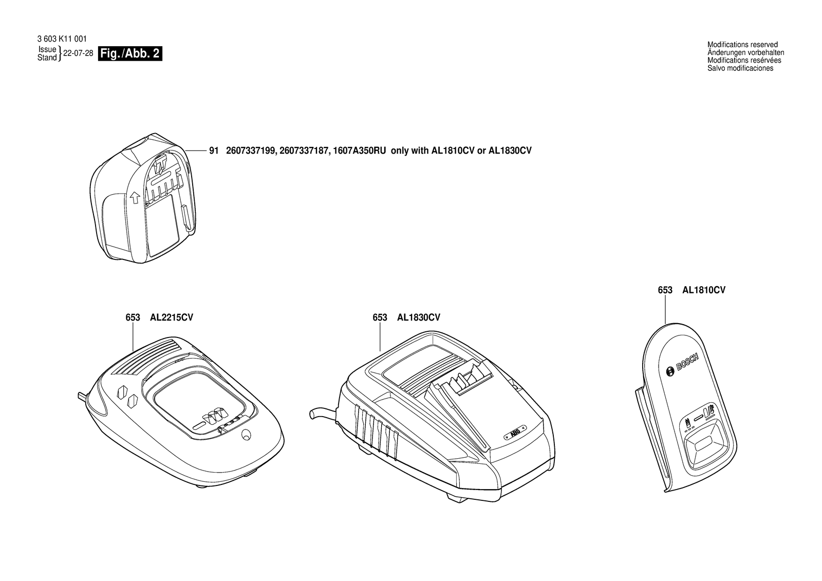 Bosch PST 18 LI parts diagram, sheet 2