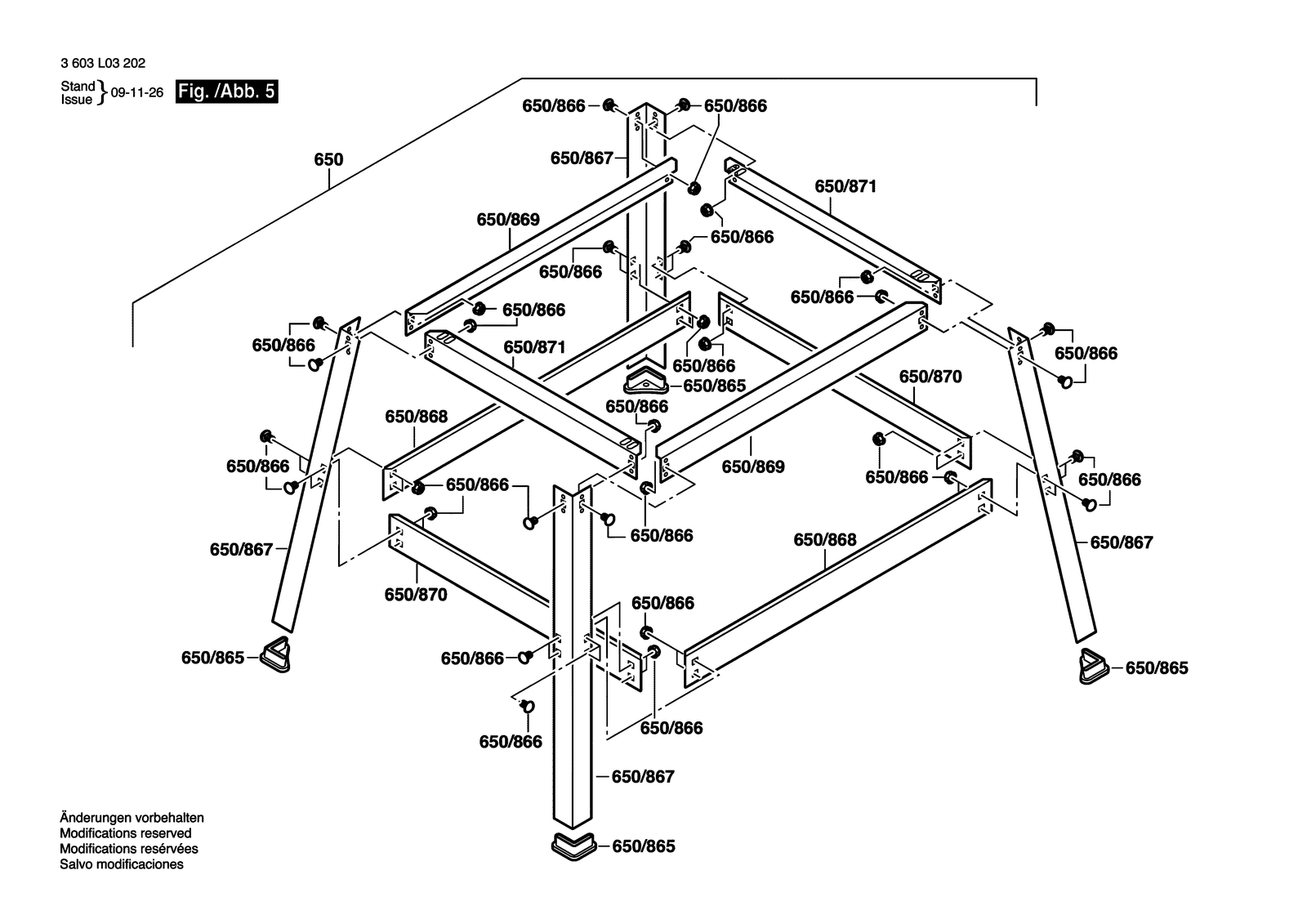 Bosch PTS 10 parts diagram, sheet 5