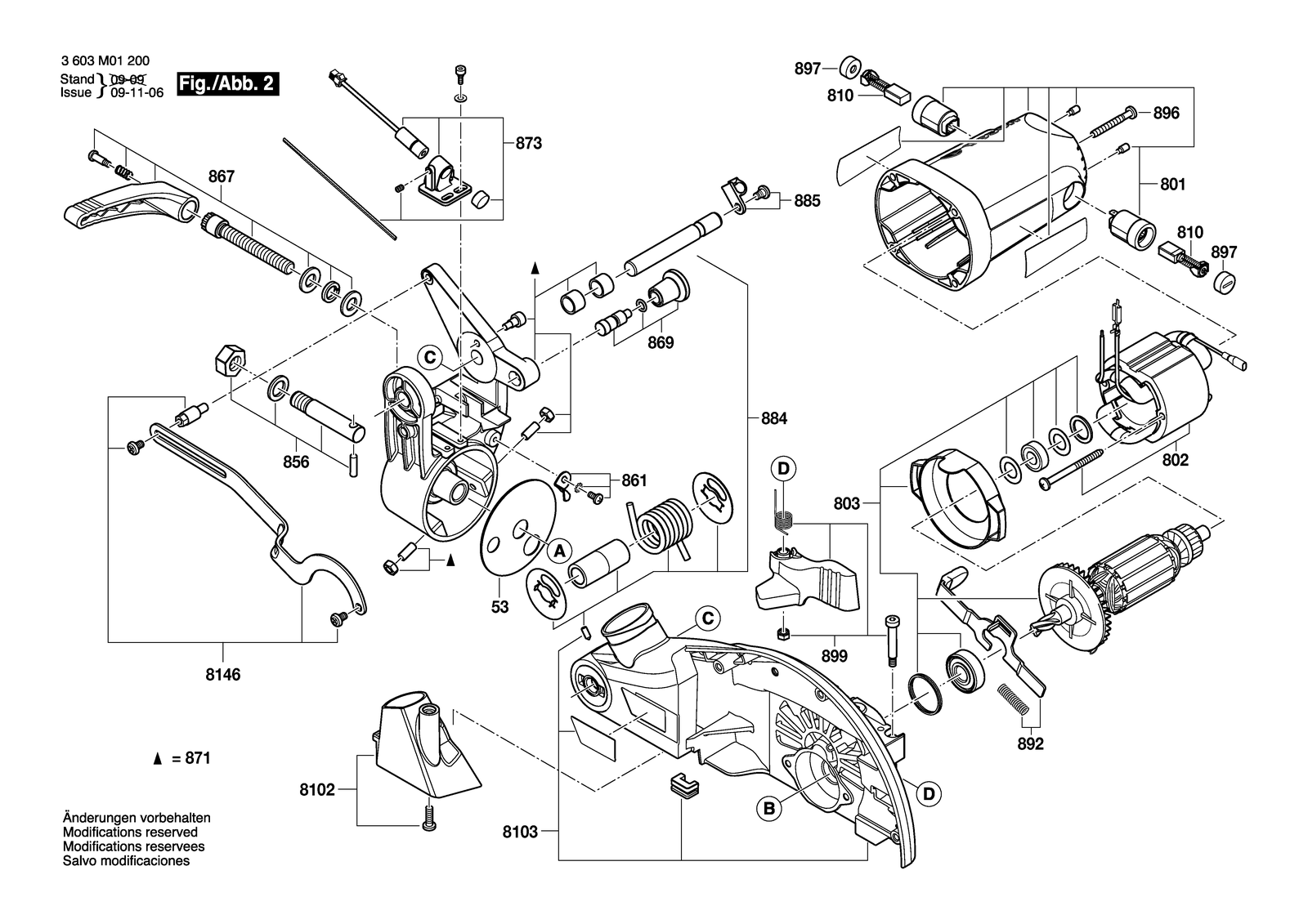 Bosch PCM 7 parts diagram, sheet 2