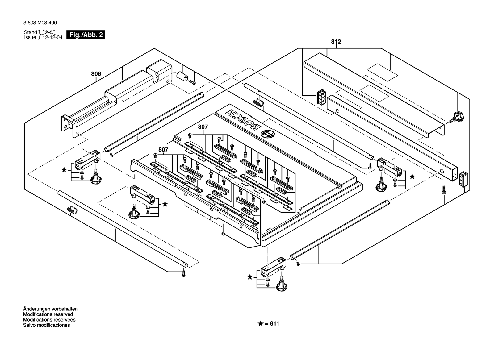 Bosch PTS 10 parts diagram, sheet 2