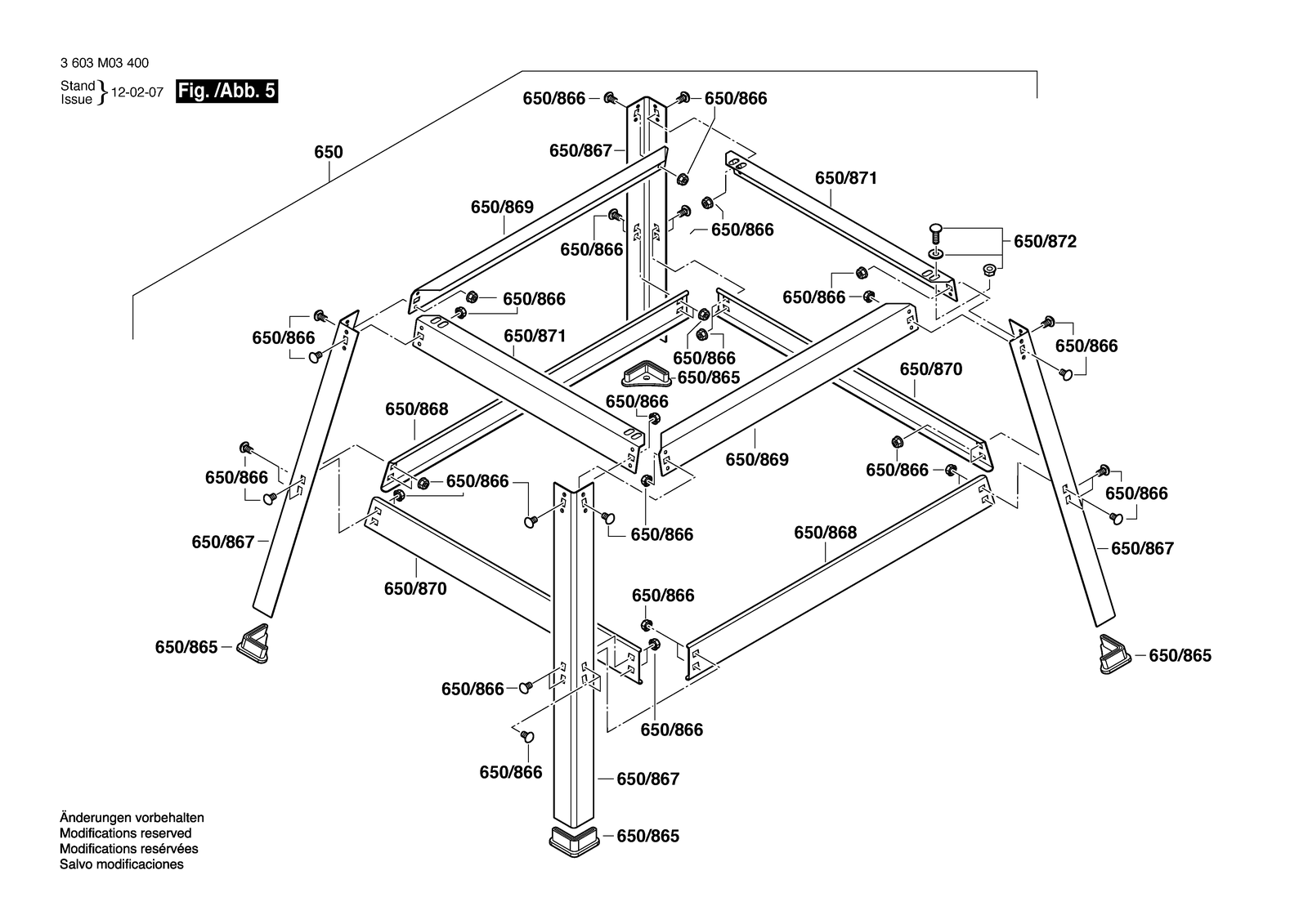 Bosch PTS 10 parts diagram, sheet 5