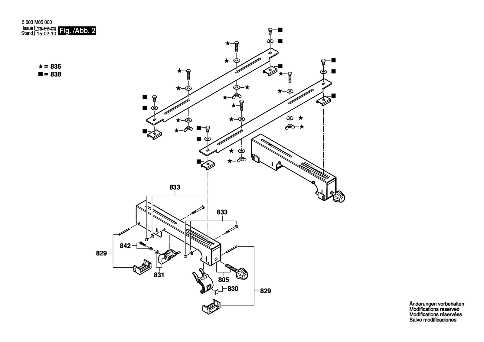 Bosch PTA 2400 parts diagram, sheet 2