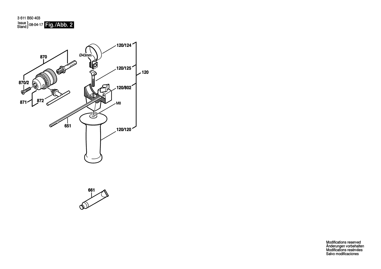 Bosch 320 parts diagram, sheet 2