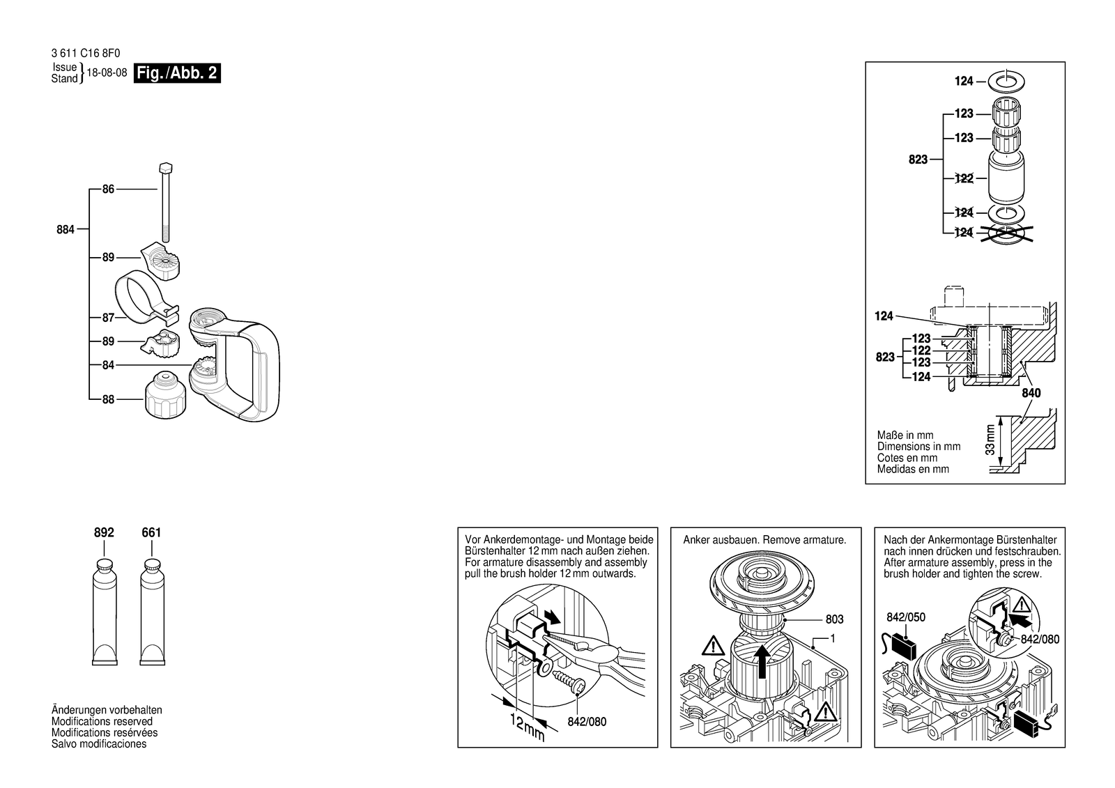 Bosch 11316 EVS parts diagram, sheet 2