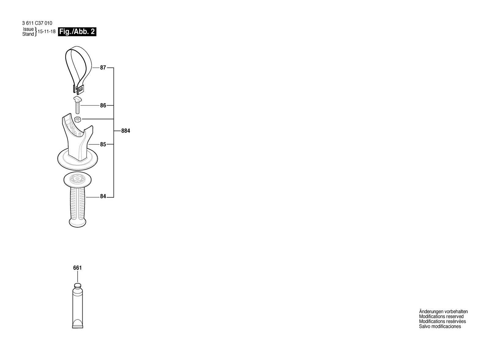 Bosch DH507 parts diagram, sheet 2