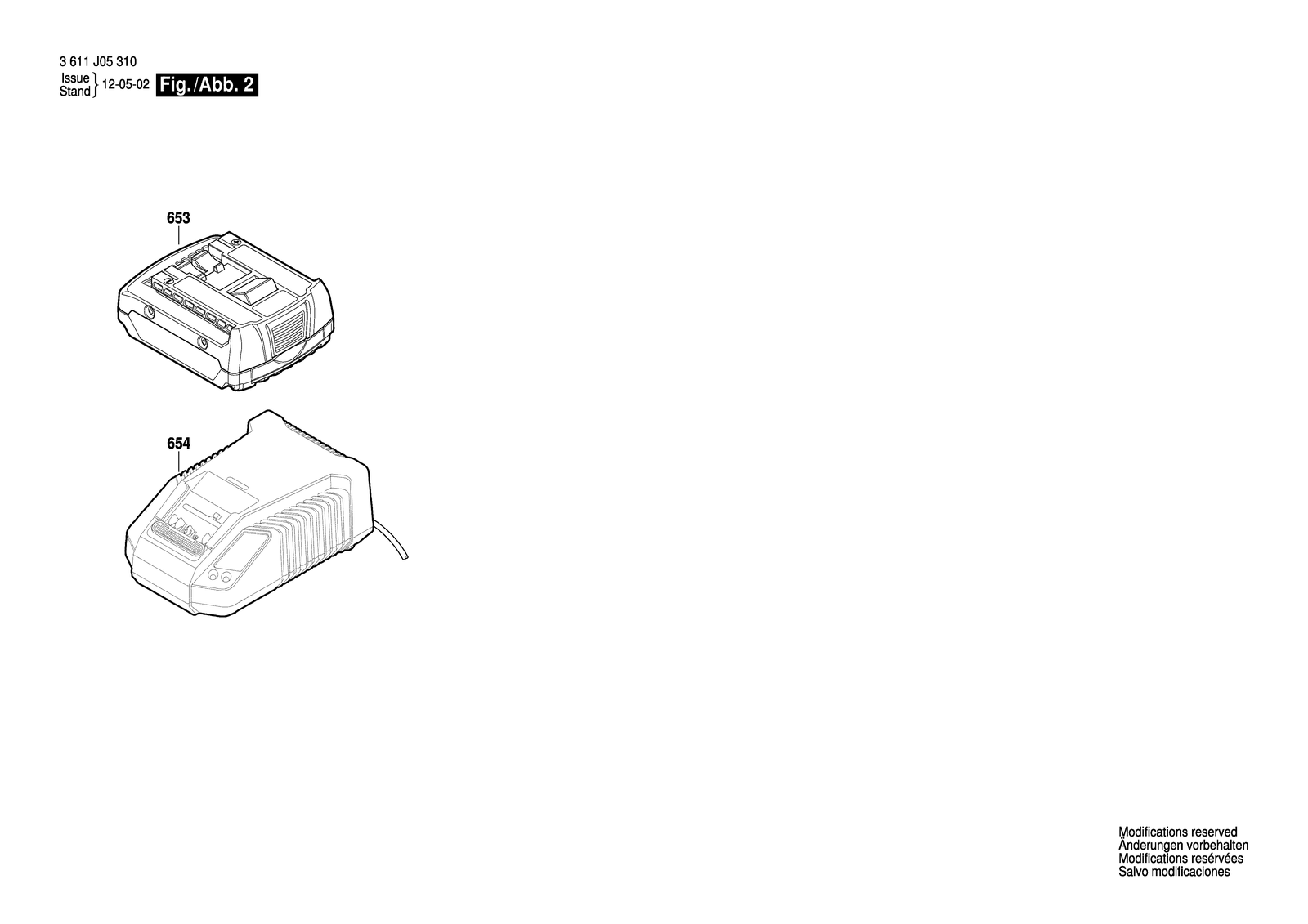 Bosch RHS181 parts diagram, sheet 2
