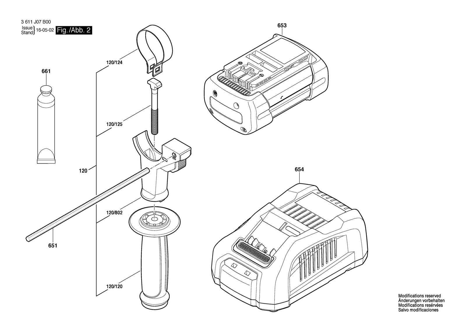 Bosch BACHD-1 36 V parts diagram, sheet 2