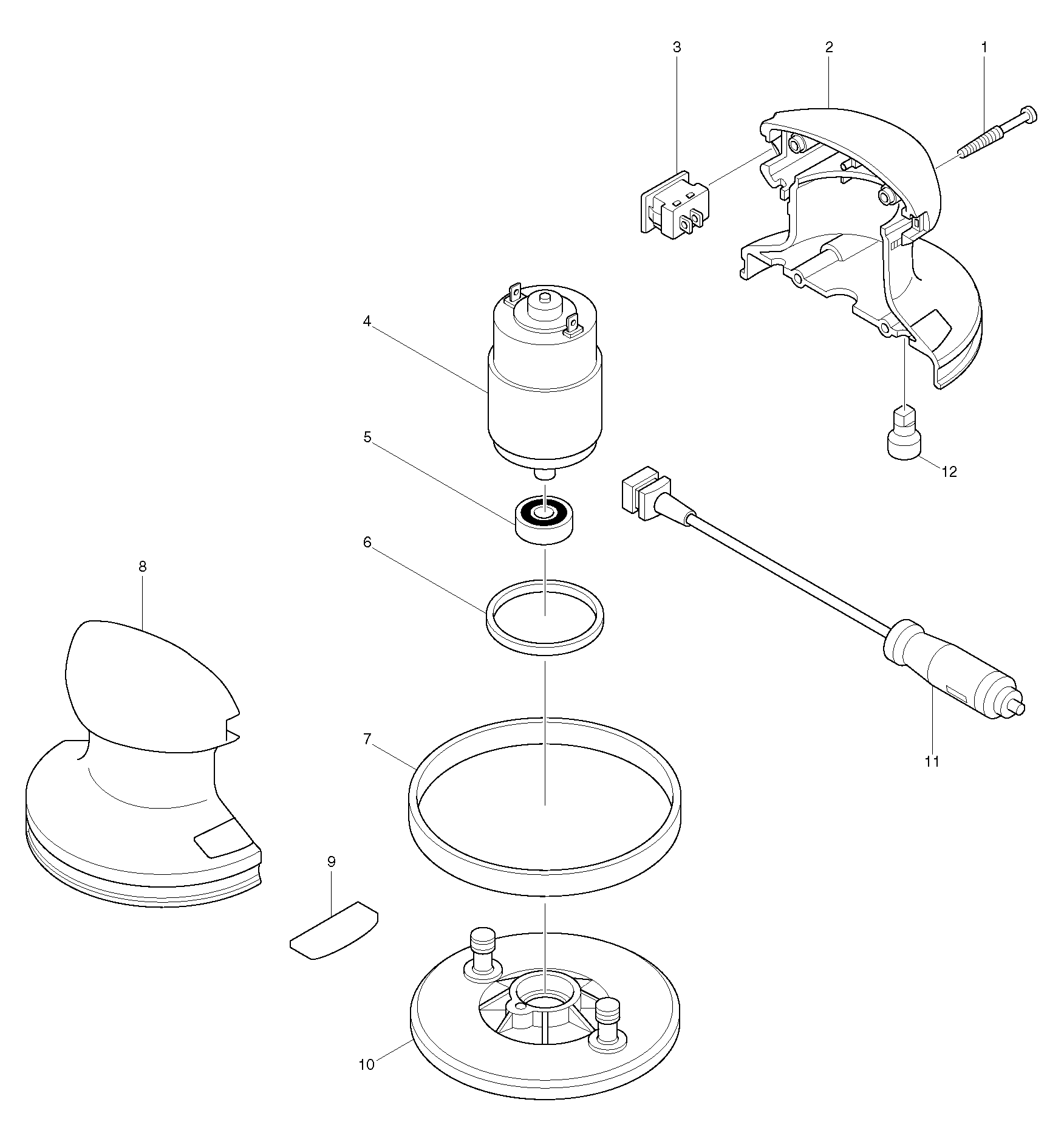 Makita 9200Y parts diagram, sheet 1
