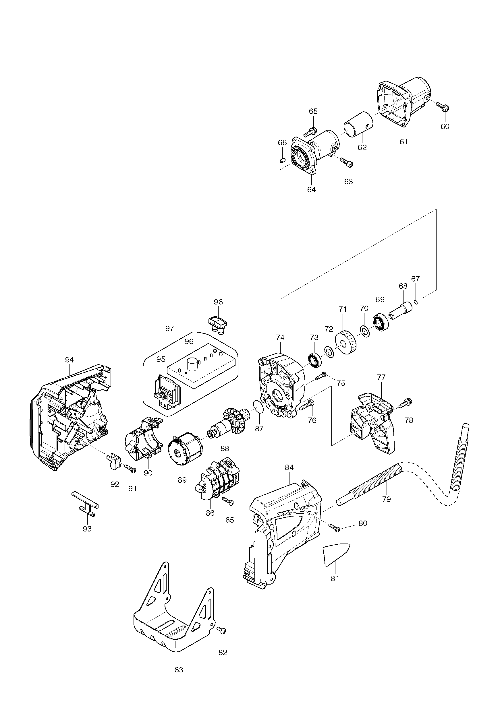 Makita BBC231U parts diagram, sheet 2