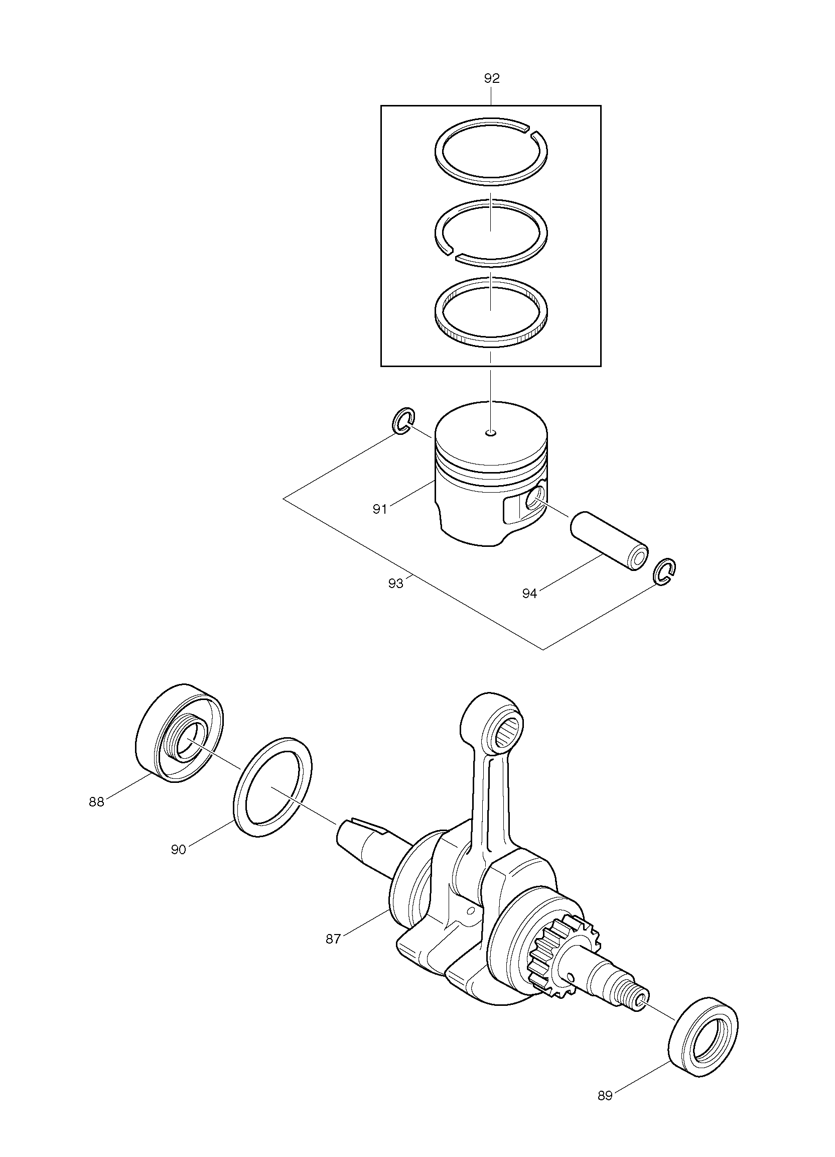 Makita BCX2510 parts diagram, sheet 2