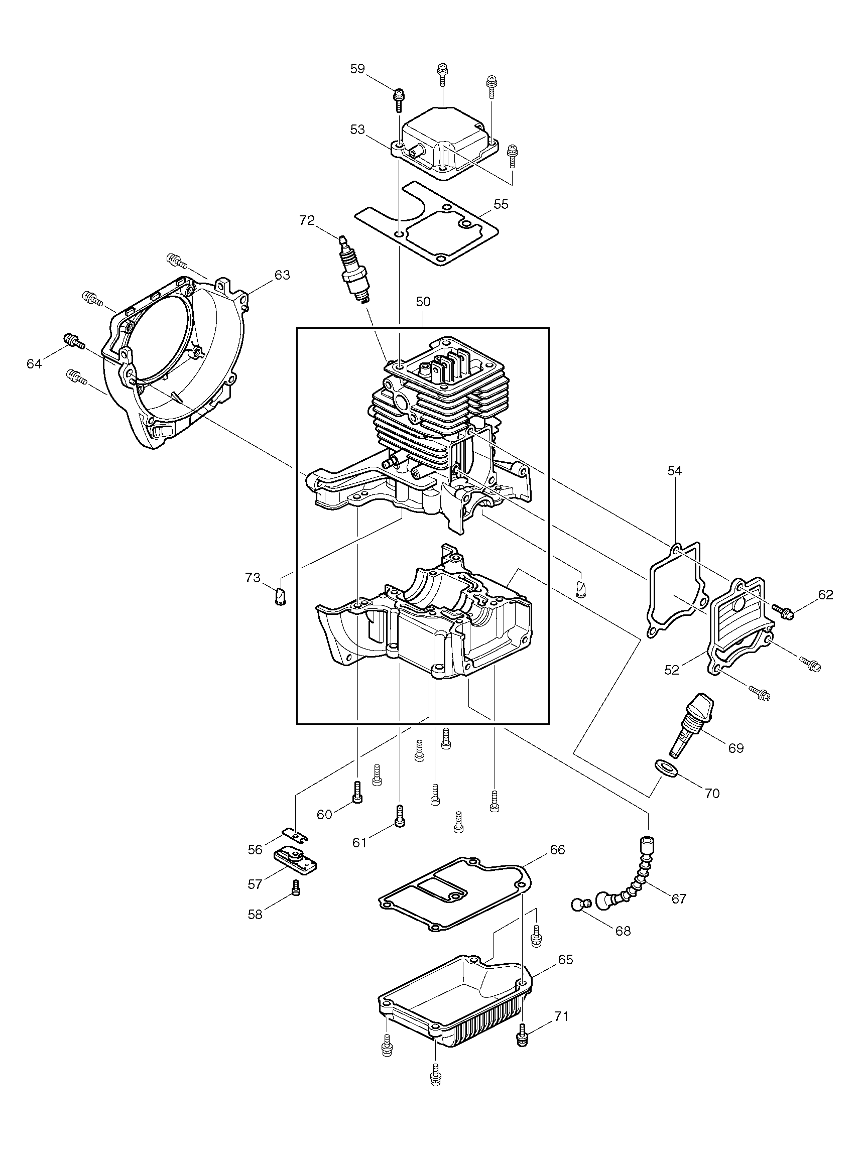 Makita BCX3400 parts diagram, sheet 1