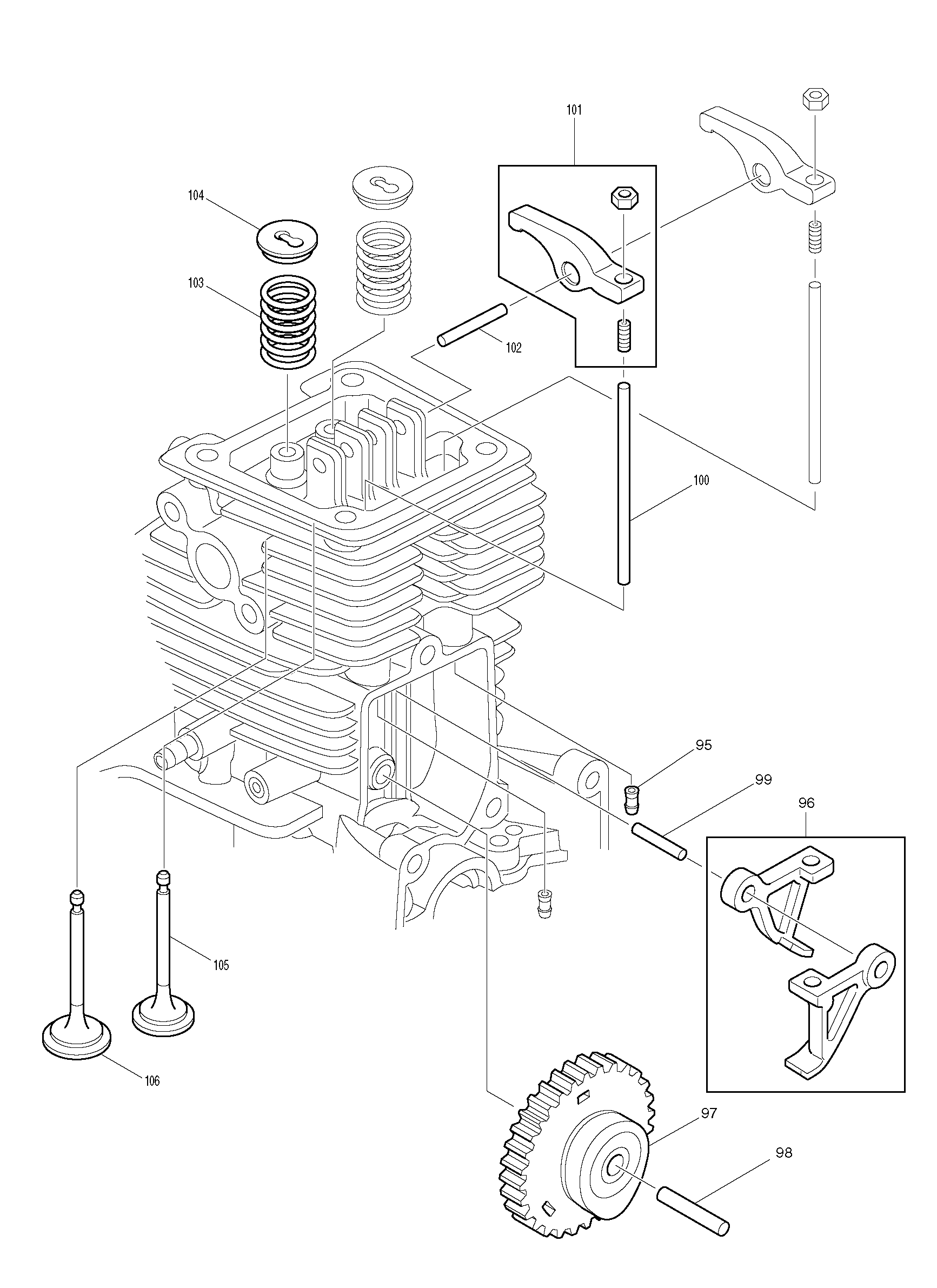 Makita BCX3400 parts diagram, sheet 3