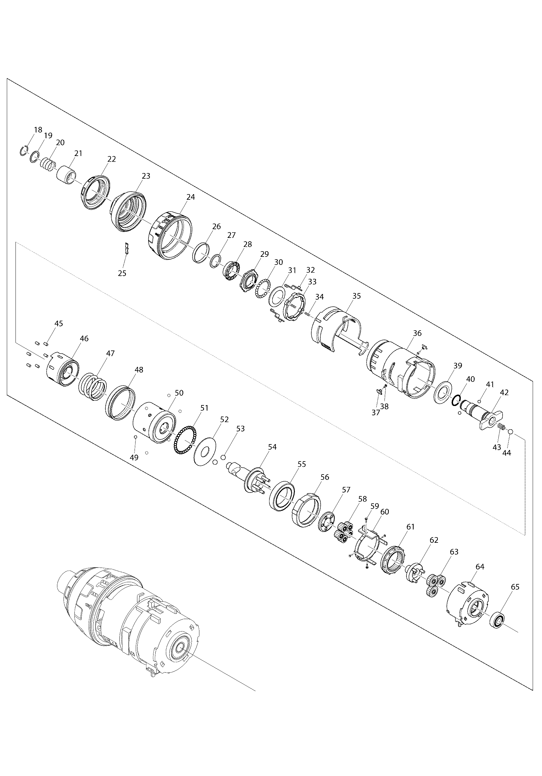 Makita BTP141 parts diagram, sheet 2