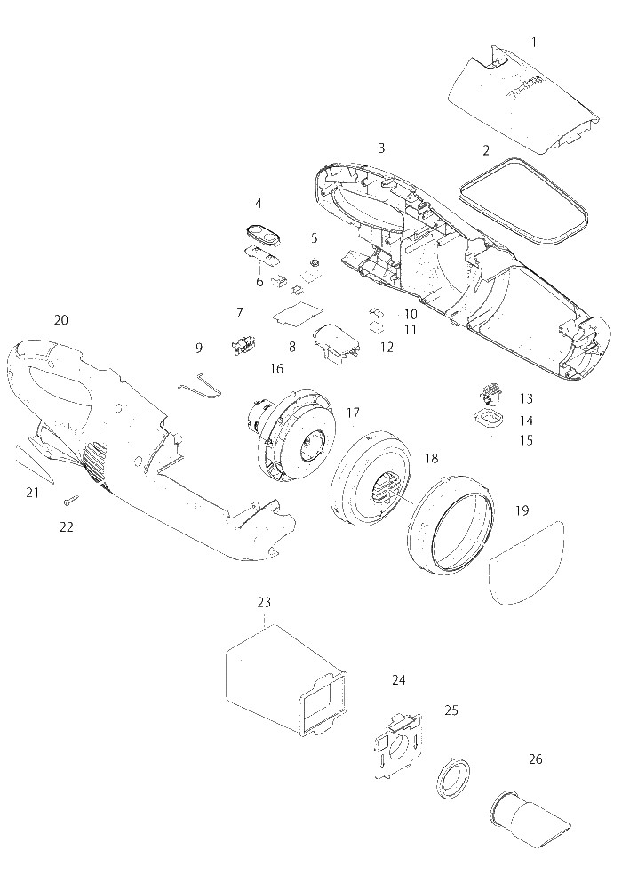 Makita CL102D parts diagram, sheet 1
