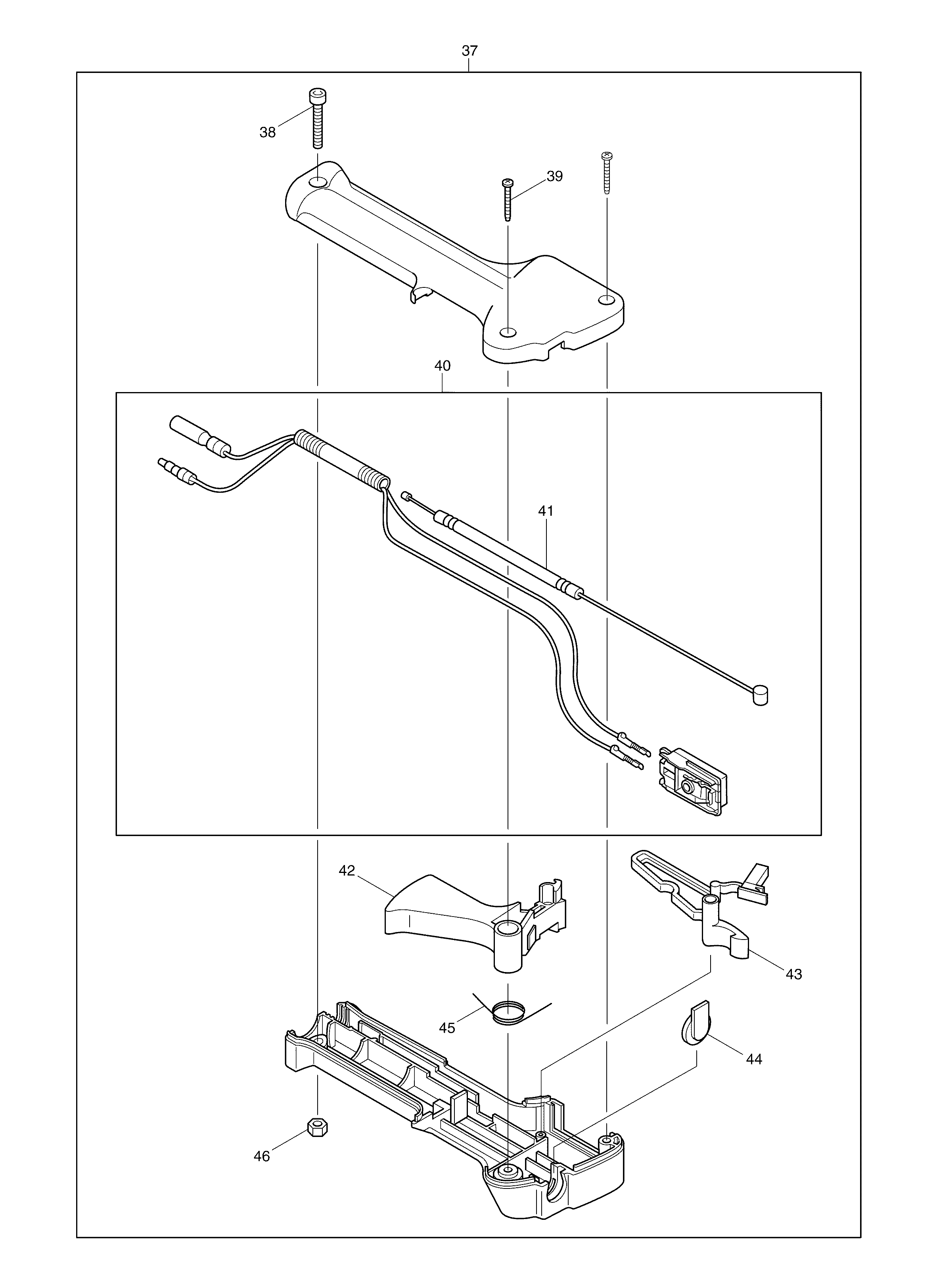Makita DBC260U parts diagram, sheet 2