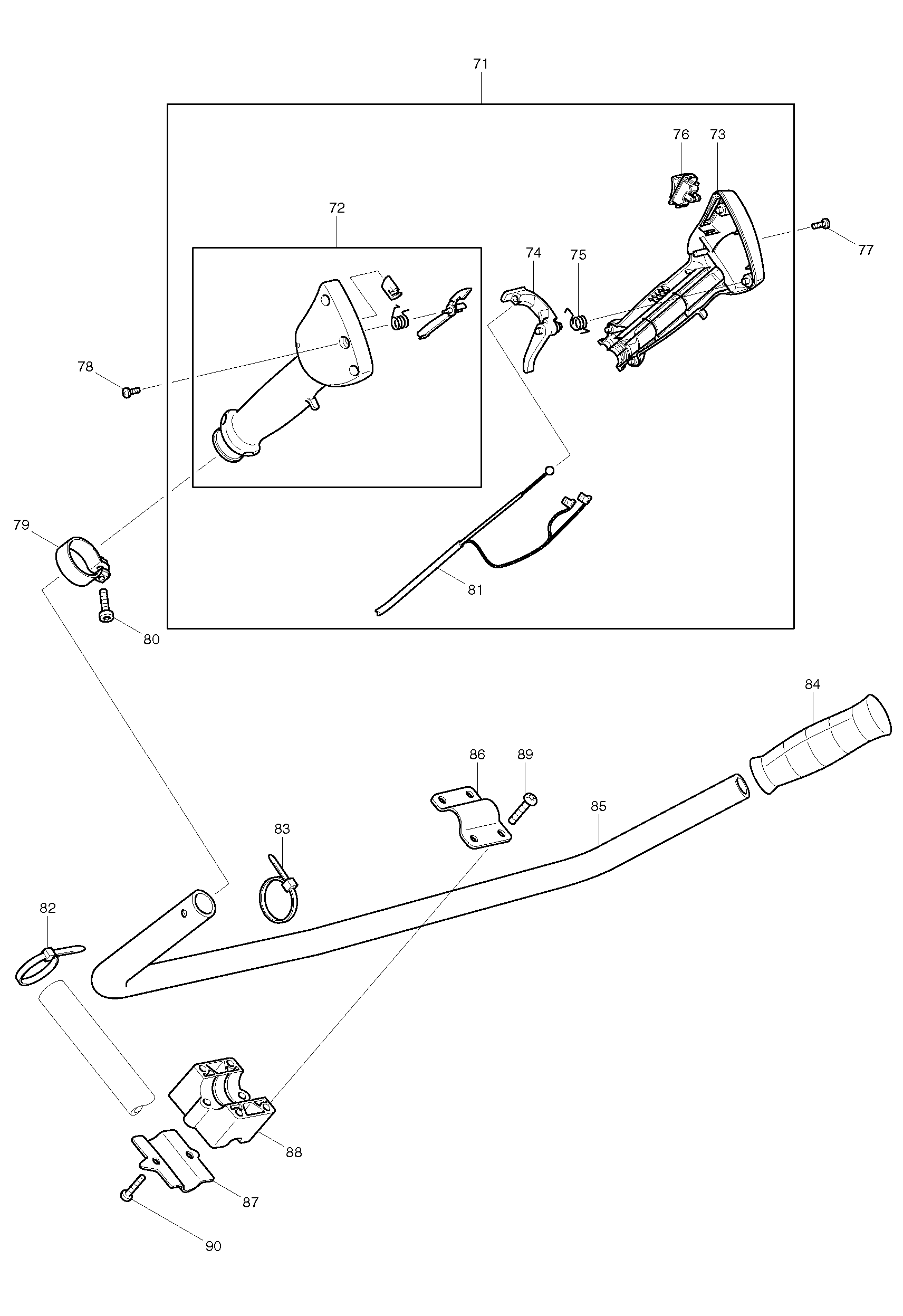 Makita DBC300 parts diagram, sheet 4