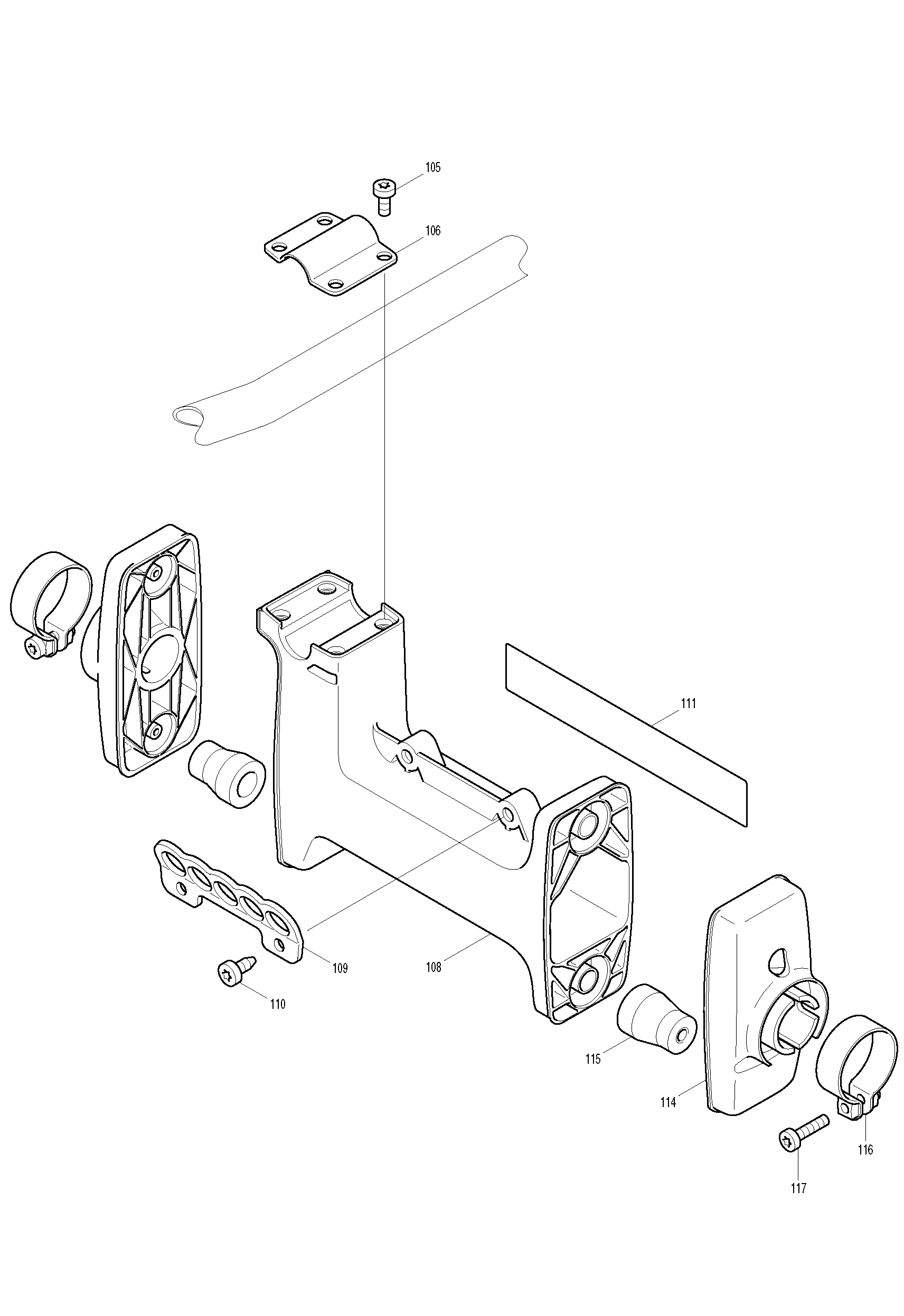 Makita DBC340 parts diagram, sheet 6