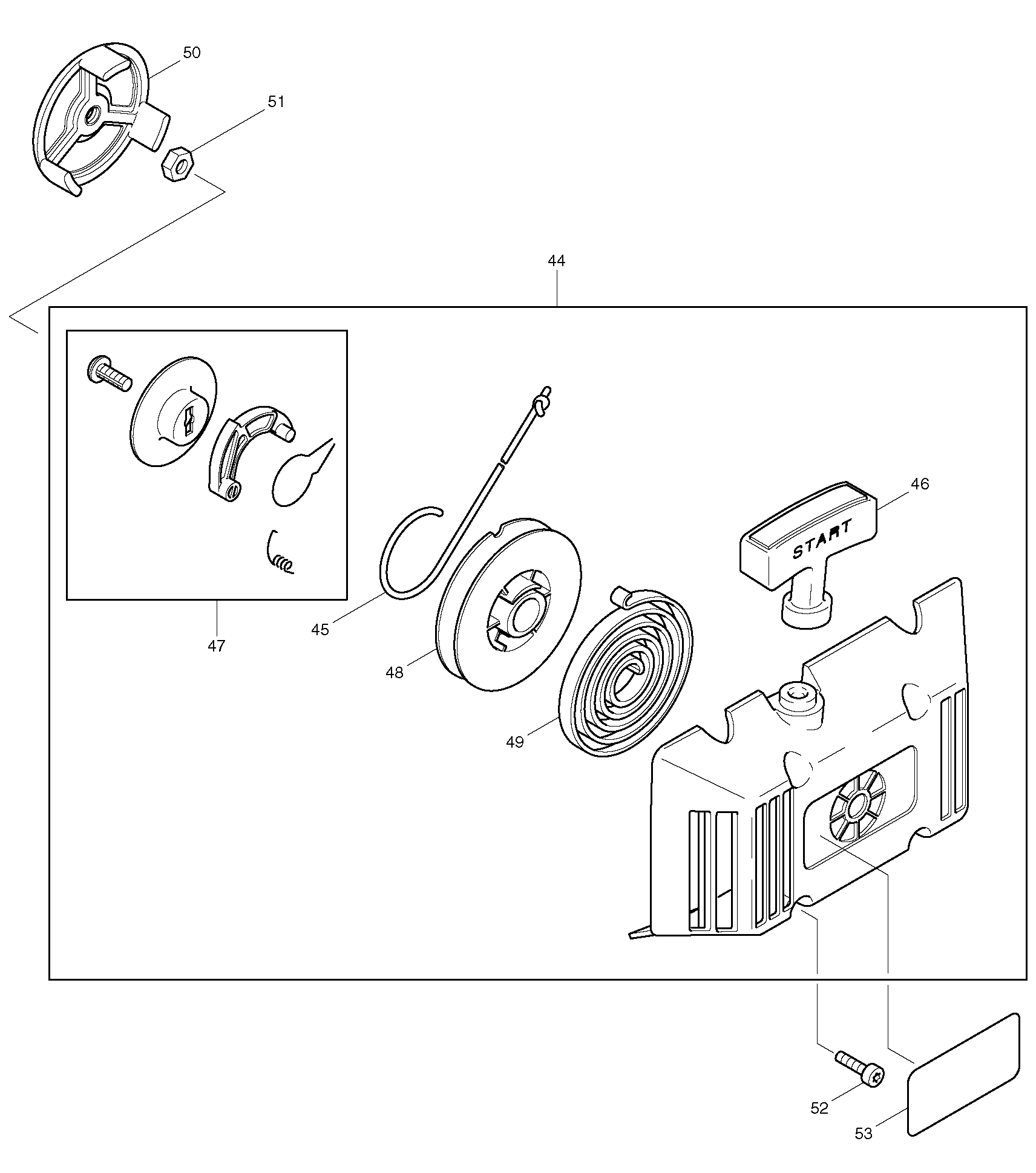 Makita DBC4500 parts diagram, sheet 3