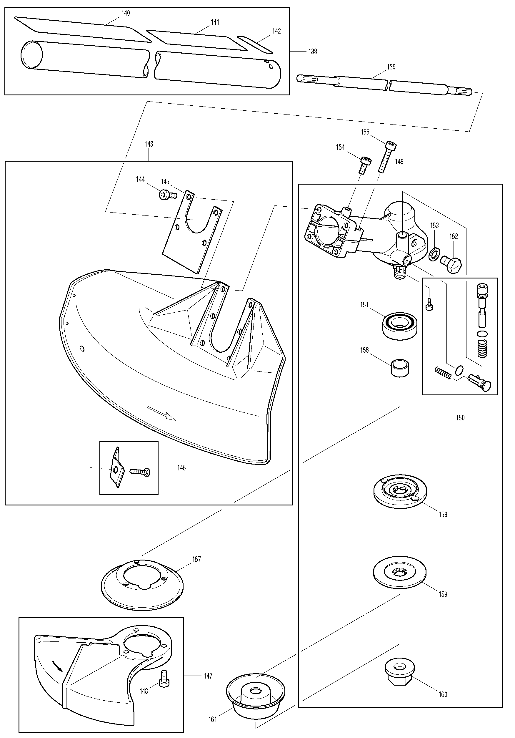Makita DBC4510 parts diagram, sheet 8