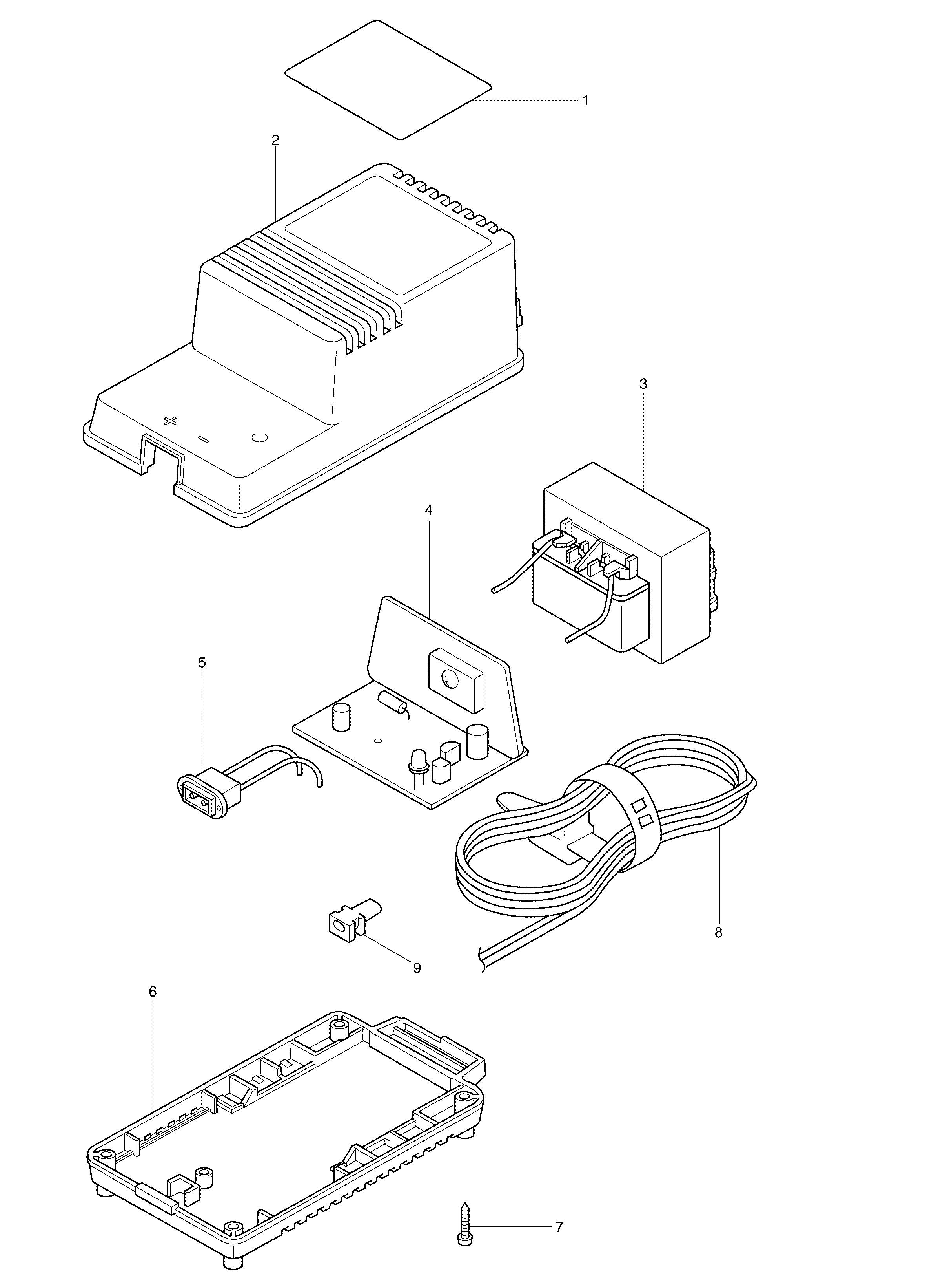 Makita DC122 parts diagram, sheet 1