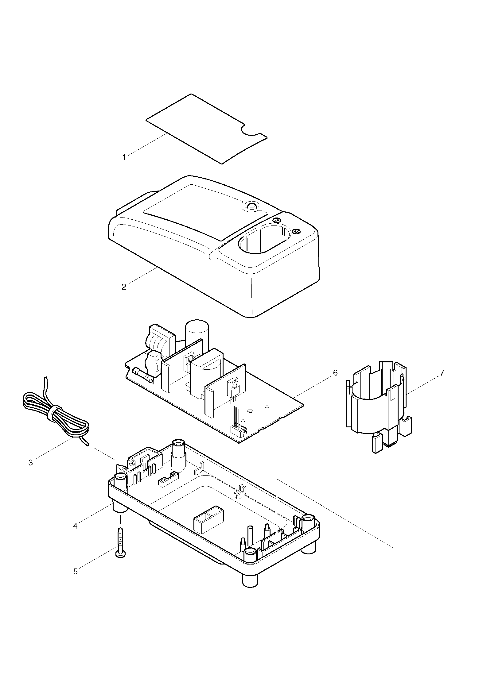 Makita DC1804 parts diagram, sheet 1