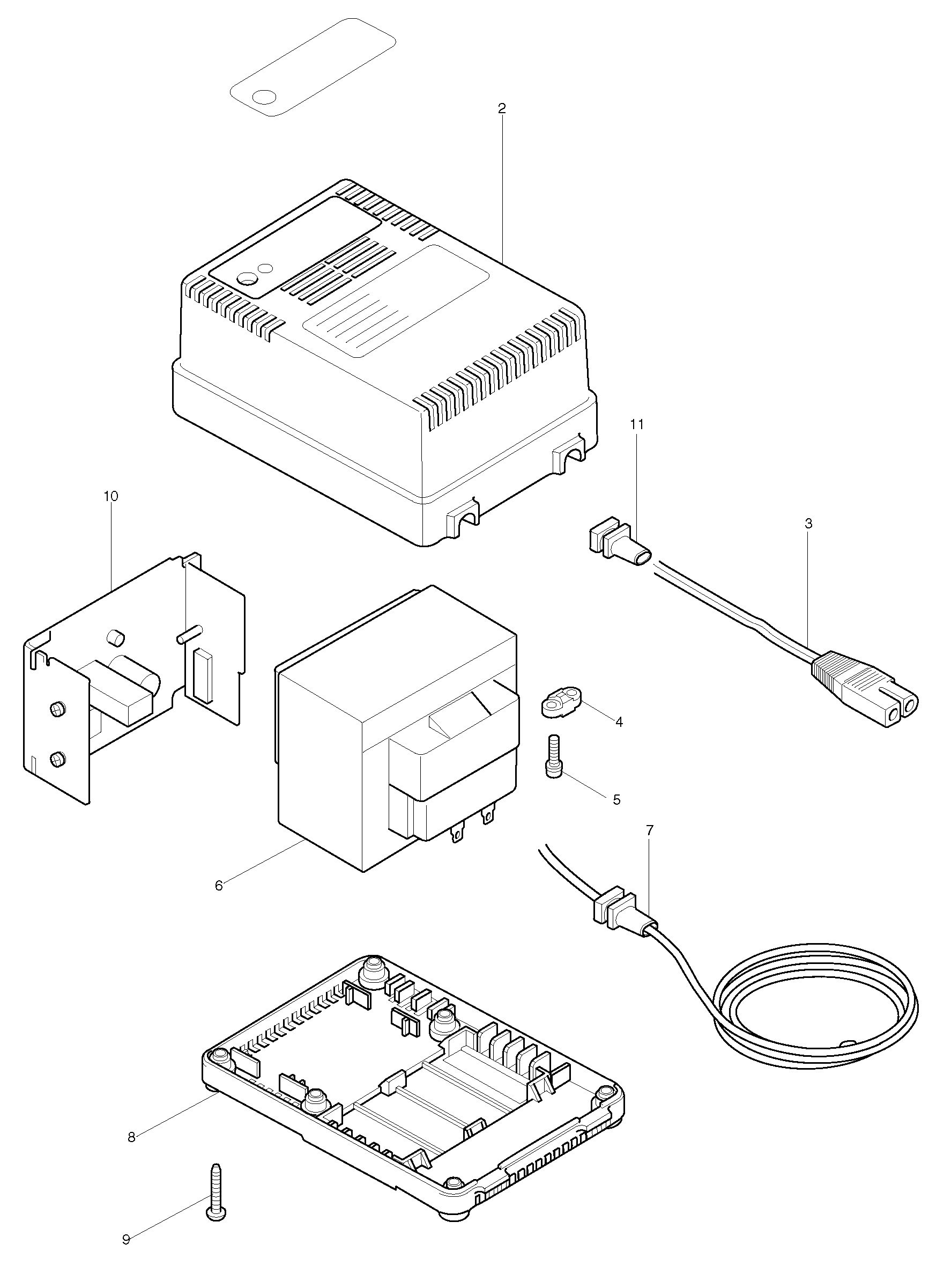 Makita DC240 parts diagram, sheet 1