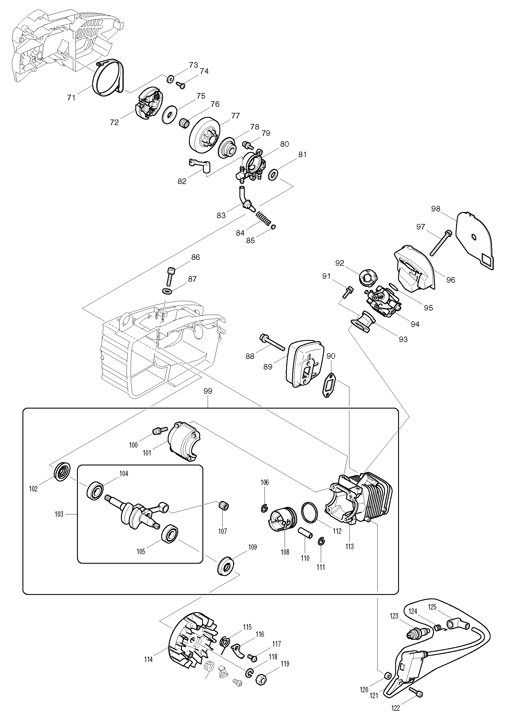 Makita DCS230T parts diagram, sheet 2