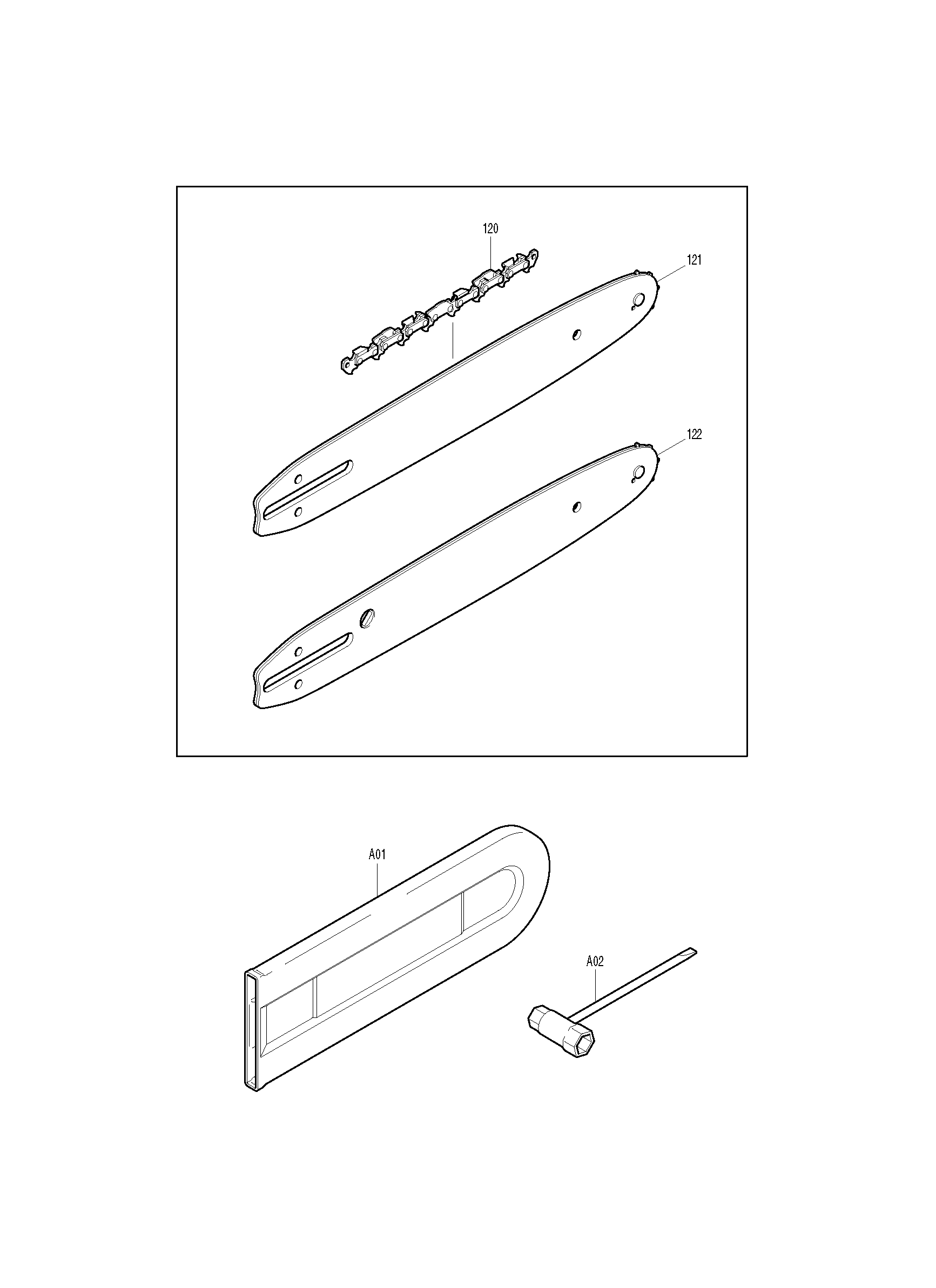 Makita DCS34 parts diagram, sheet 6