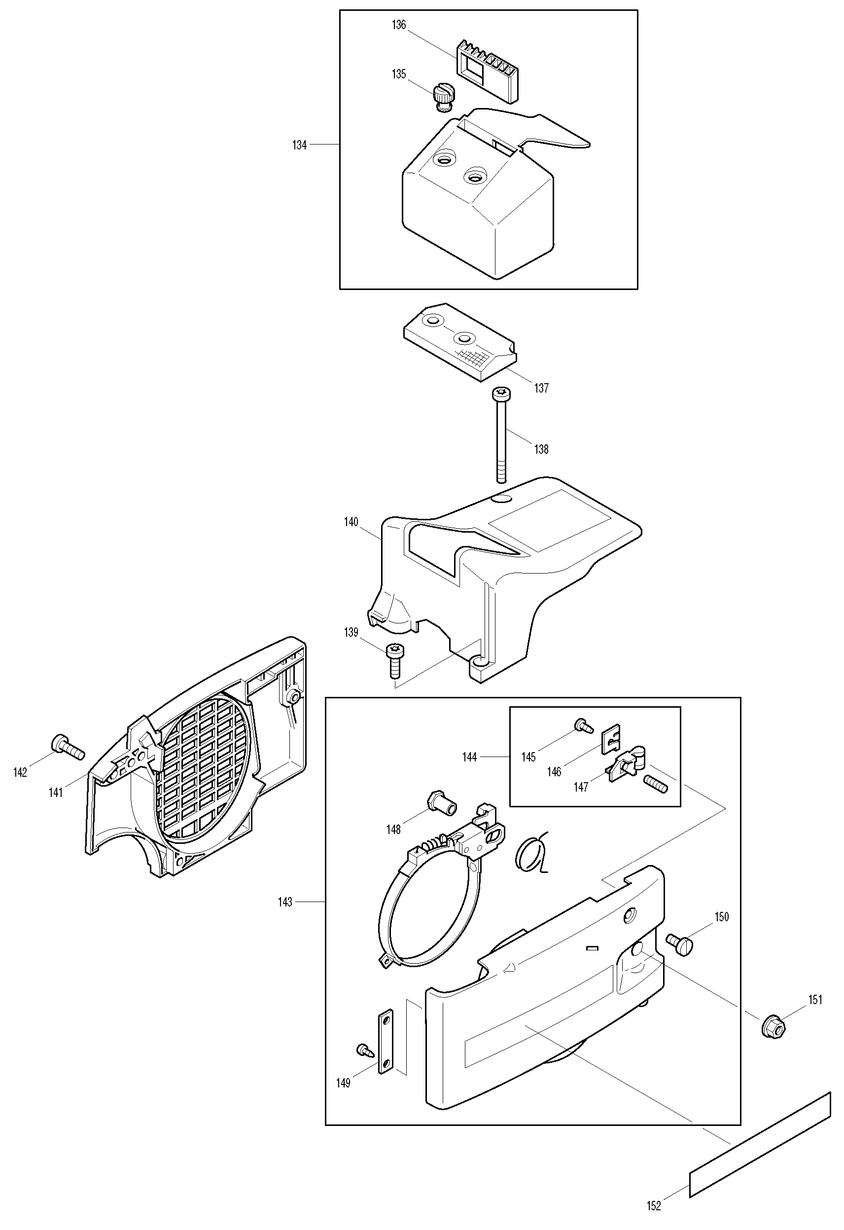 Makita DCS390 parts diagram, sheet 7