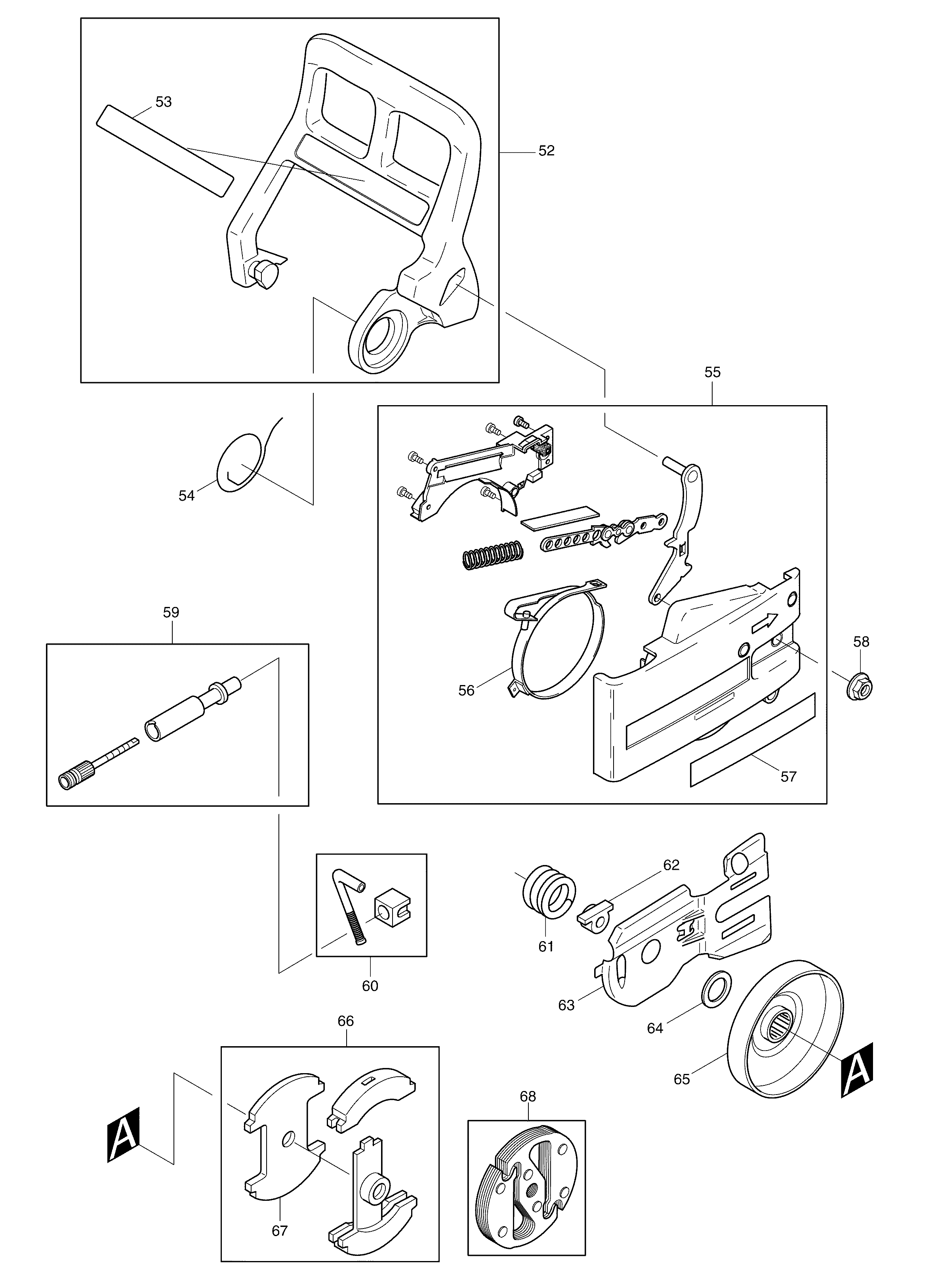 Makita DCS400 parts diagram, sheet 3