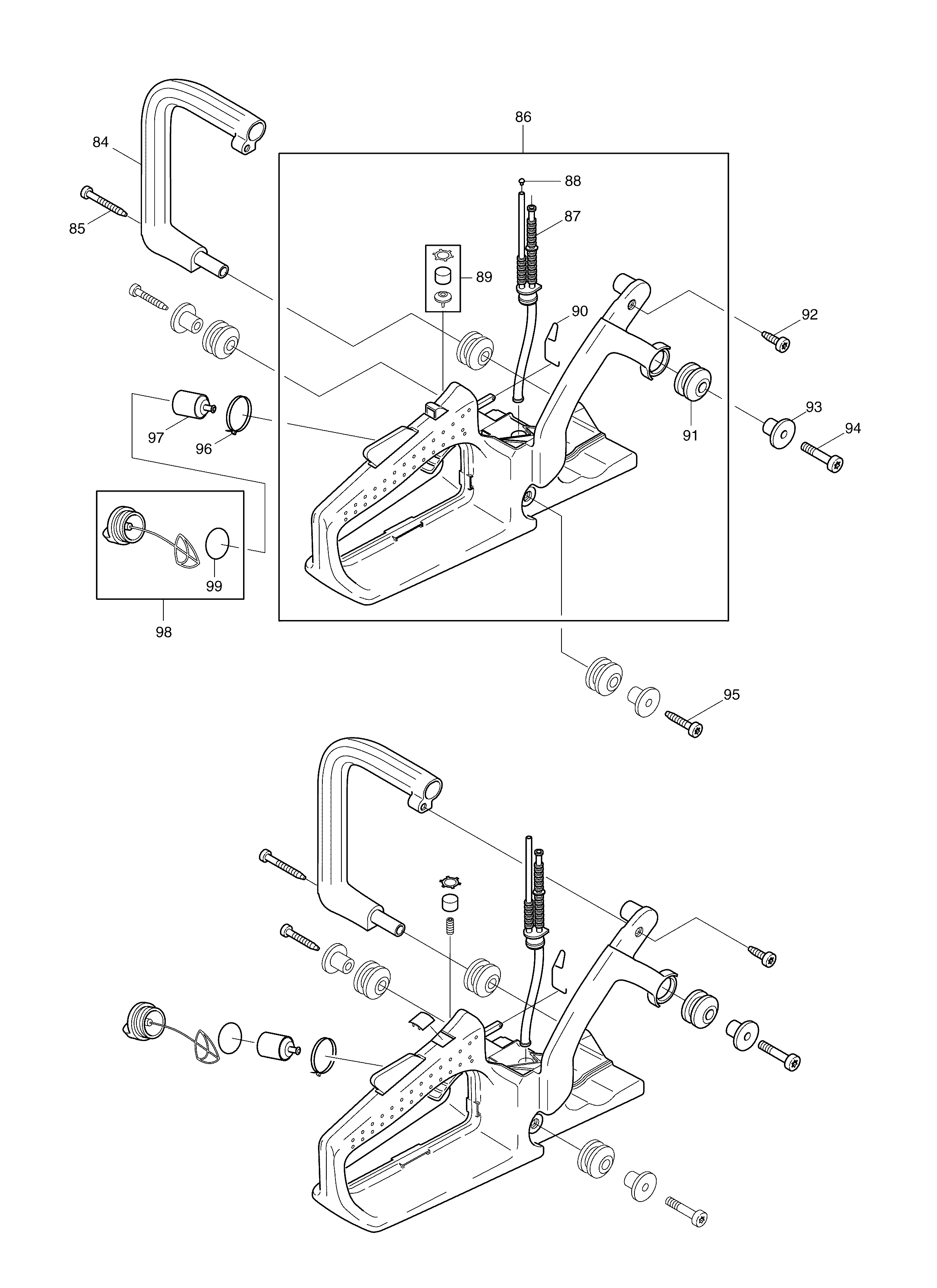 Makita DCS400 parts diagram, sheet 6