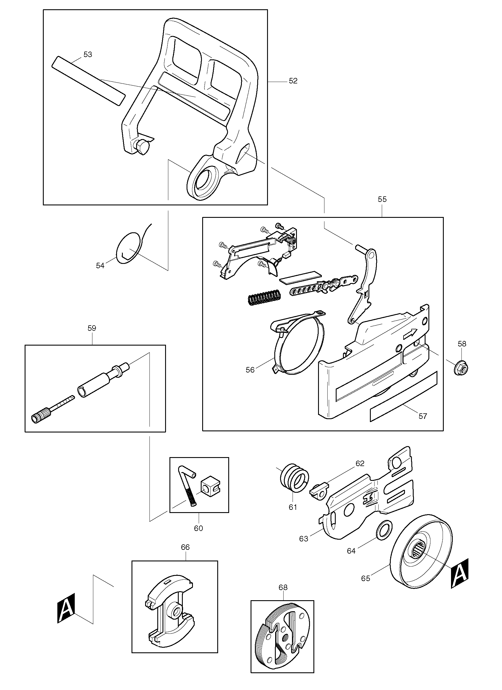 Makita DCS410 parts diagram, sheet 3