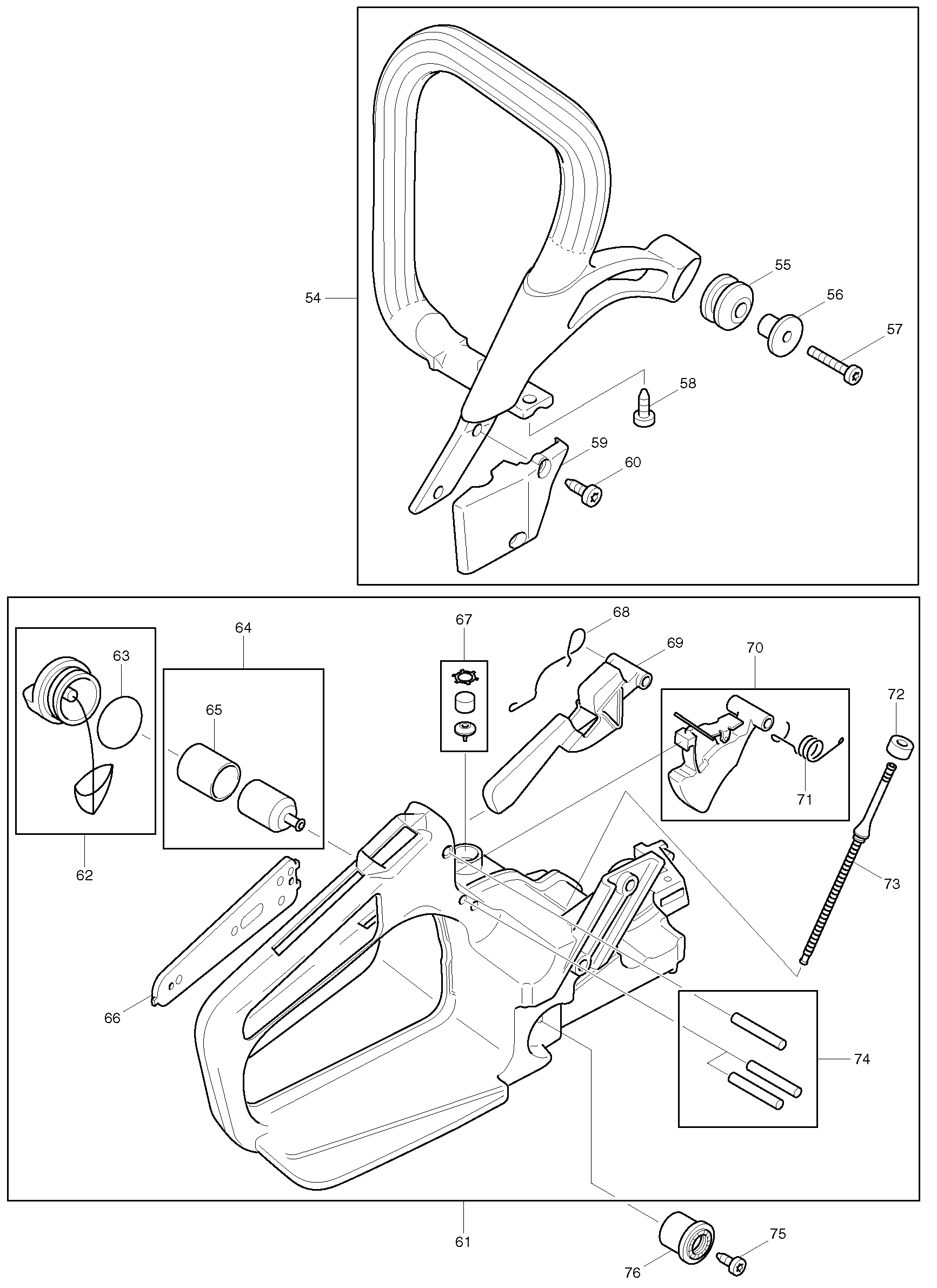 Makita DCS430 parts diagram, sheet 3
