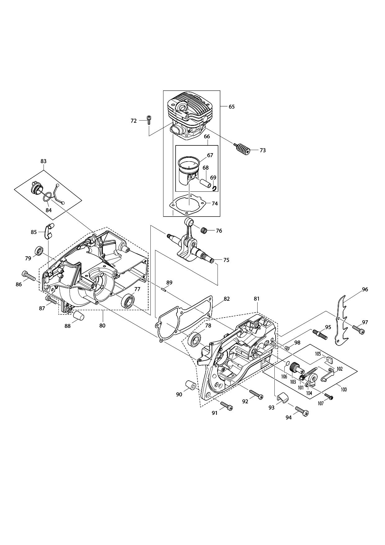 Makita DCS4630 parts diagram, sheet 3
