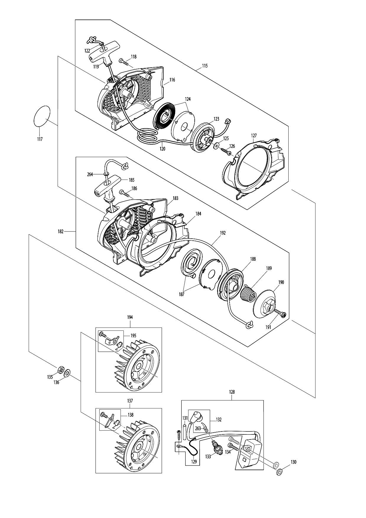 Makita DCS4630 parts diagram, sheet 4